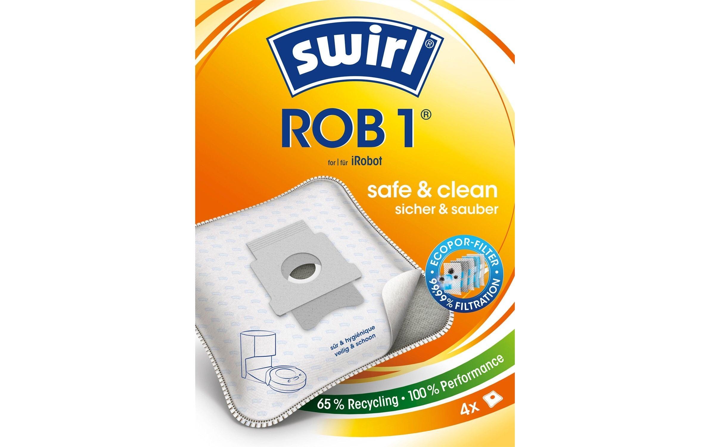 Swirl Staubsaugerbeutel »ROB 1 4 Stück«, (4 St.)