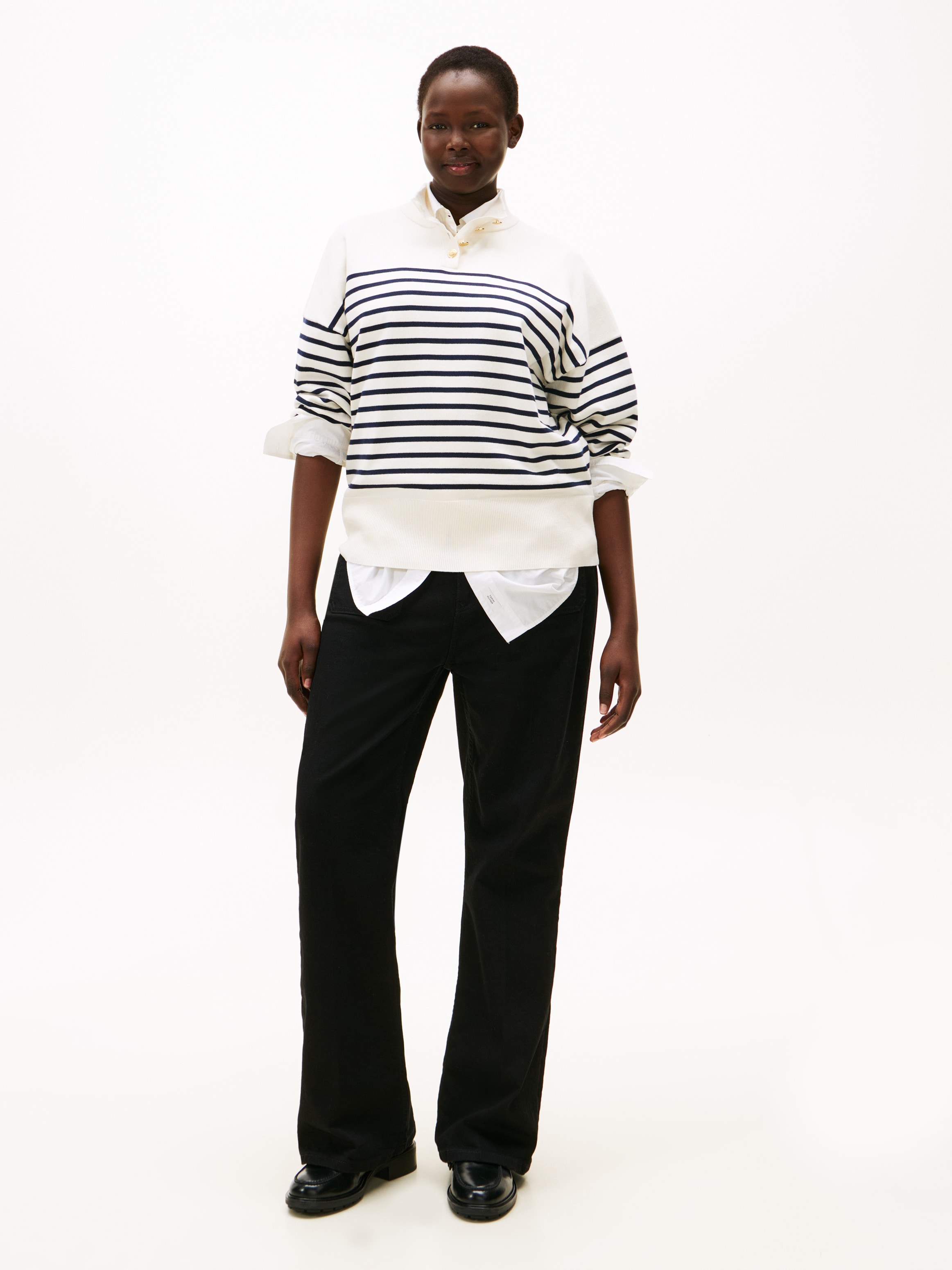Tommy Hilfiger Curve Bootcut-Jeans »CRV DNM BLACK BOOTCUT HW«, in grossen Grössen
