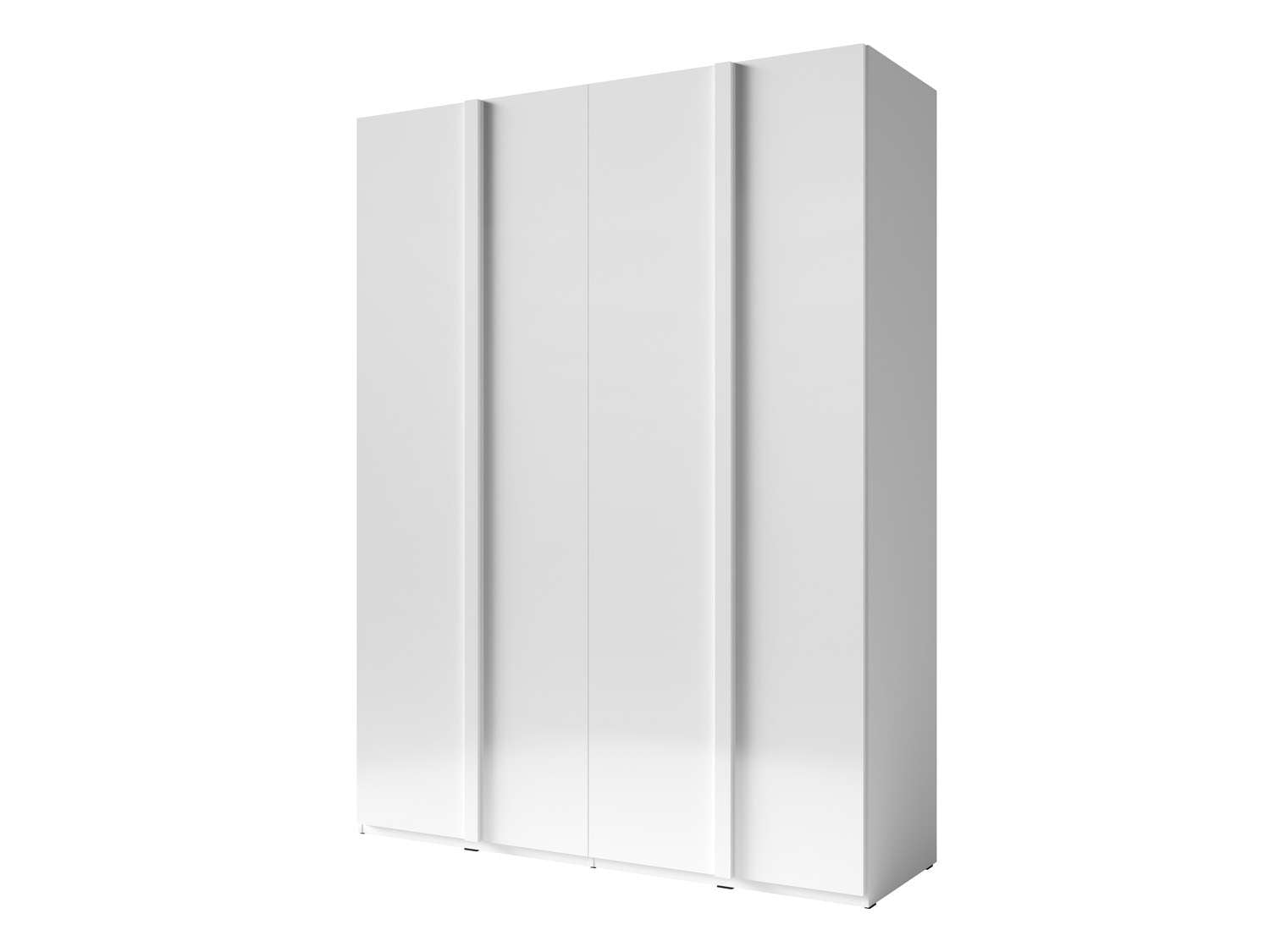 Home affaire Kleiderschrank »Kleiderschrank Malissa mit Regalen und Kleiderstangen«, Garderobe mit 4 Hochglanz-Drehtüren, BxTxH 181x59x237 cm