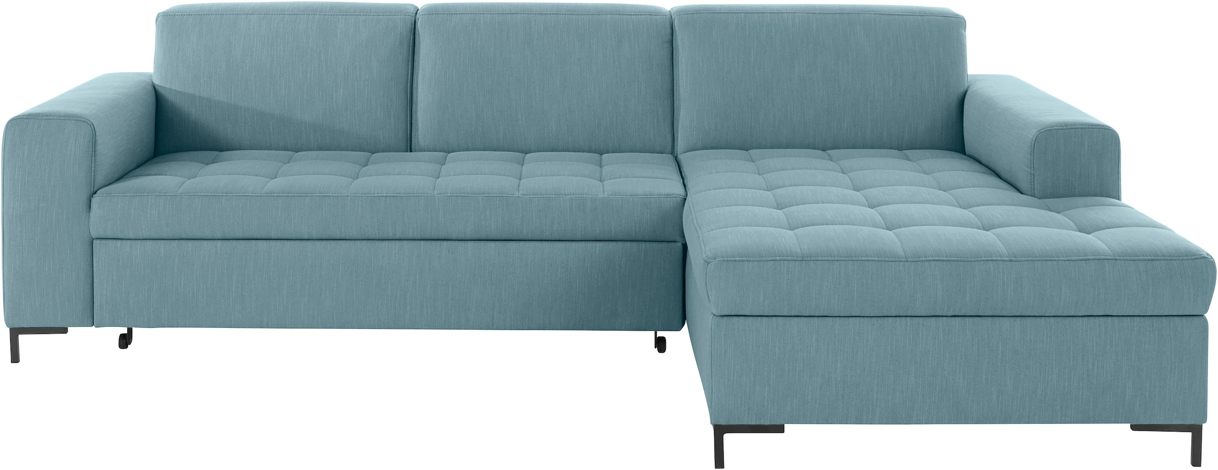 GOODproduct Ecksofa »Grazzo L-Form«, hochwertige Stoffe aus recyceltem Material, Steppung im Sitzbereich