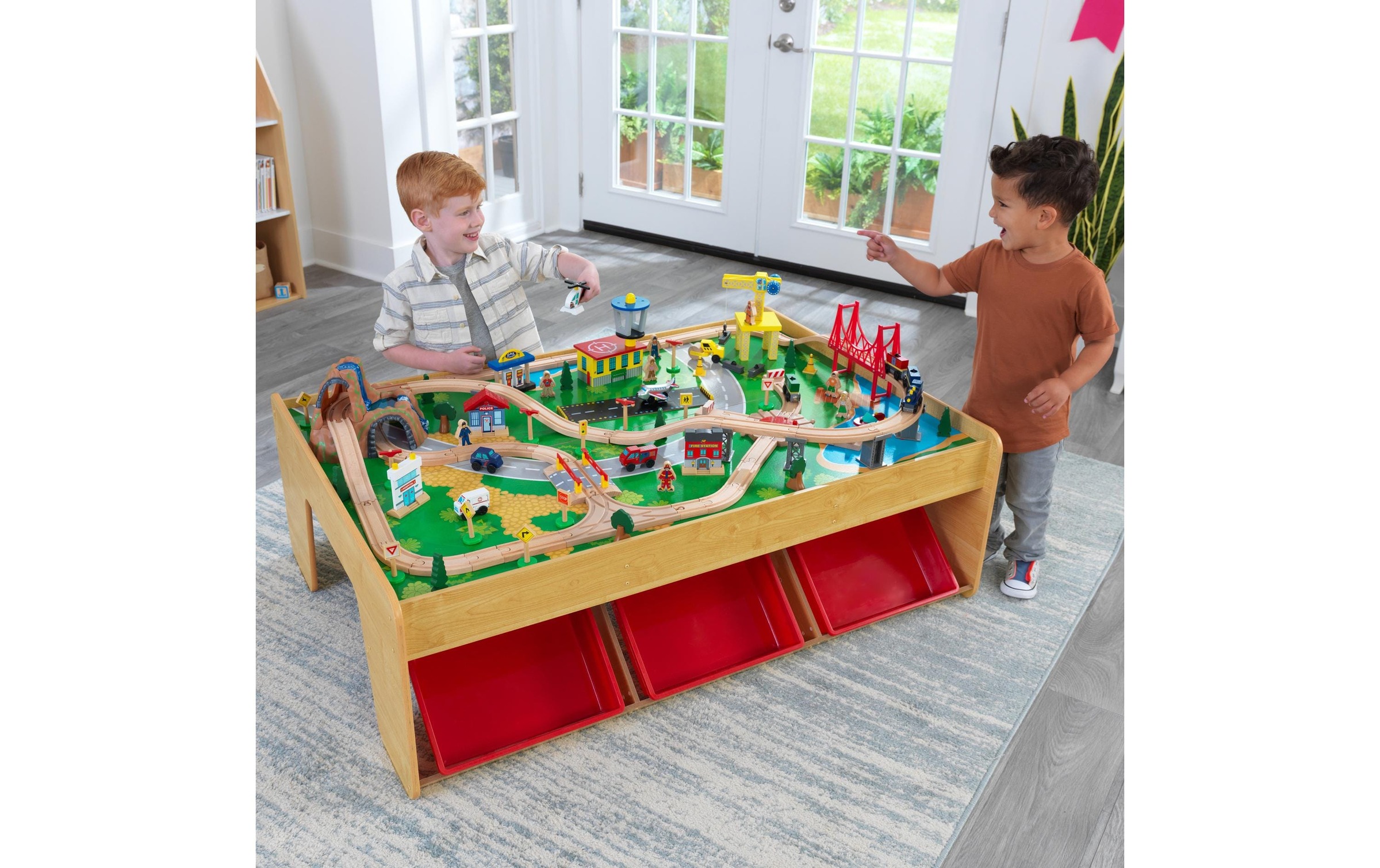 KidKraft® Spielzeug-Eisenbahn »Spieltisch Waterfall Mountain 120 Teile«