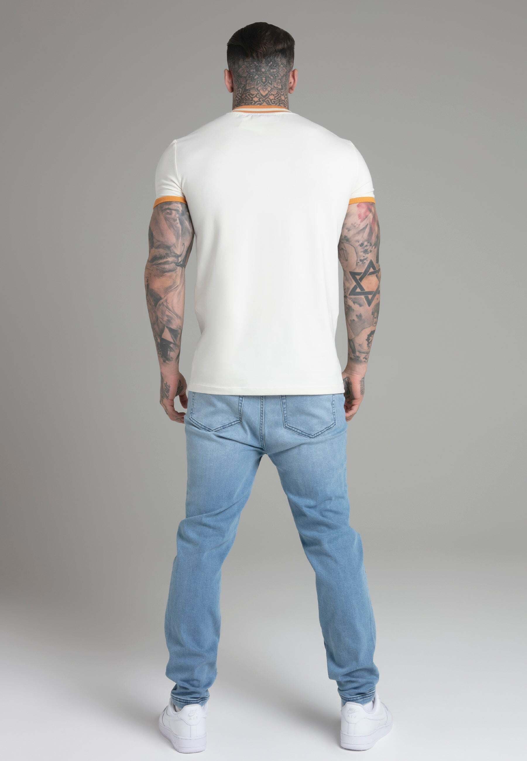 Siksilk T-Shirt »Siksilk T-Shirt Ringer T-Shirt in Ecru«