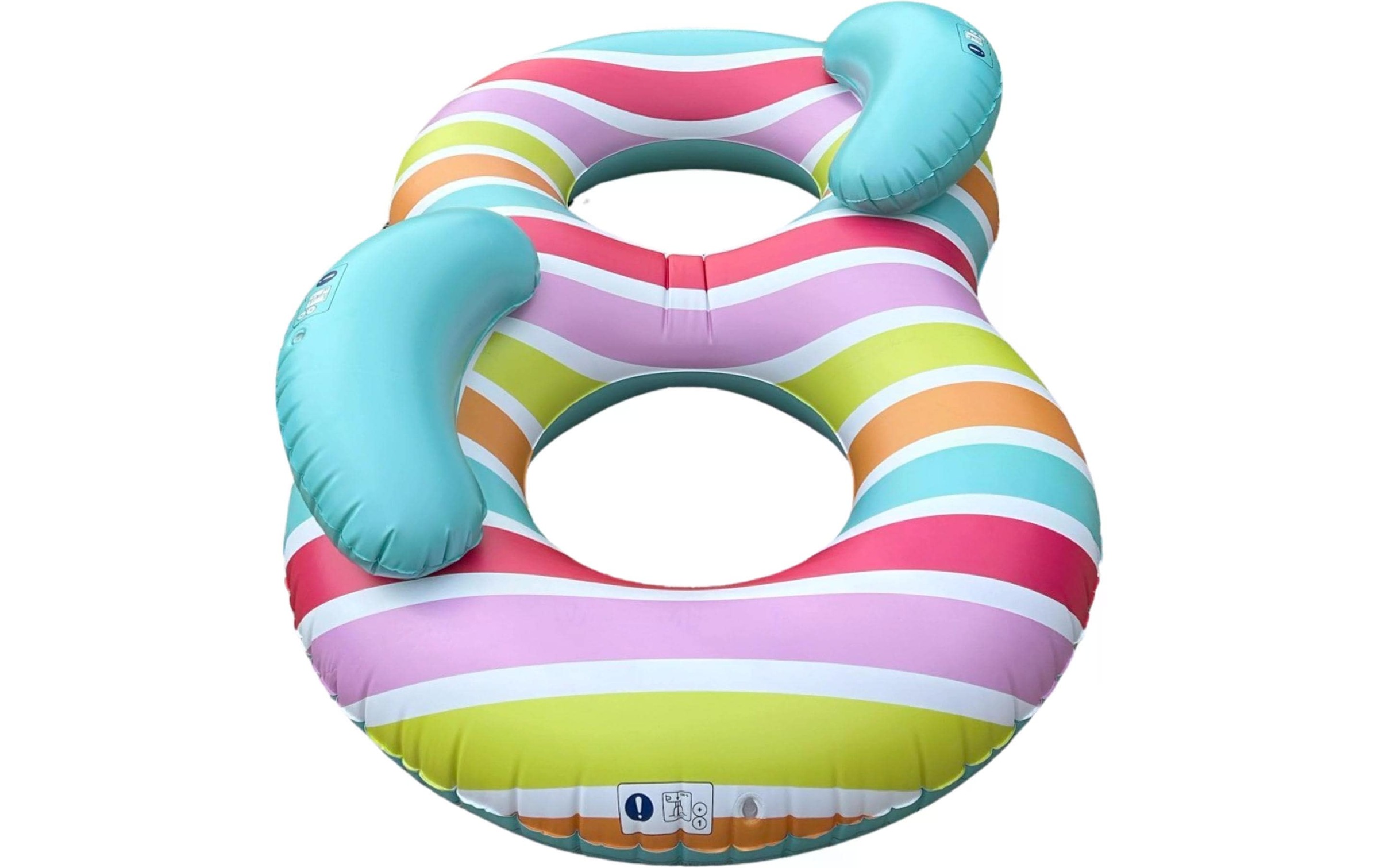 Schwimmring »Swim Essentials Striped Rainbow 190 cm«