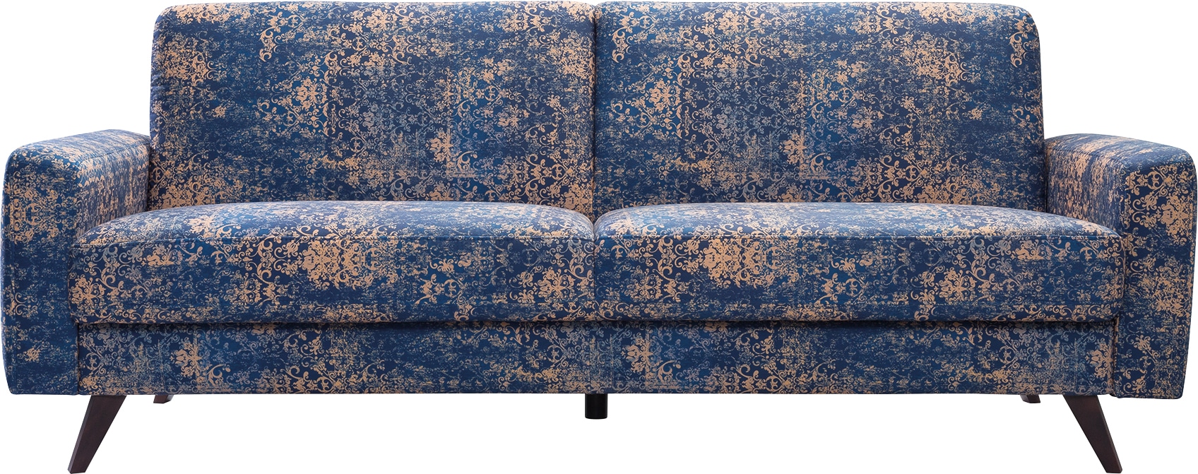 exxpo - sofa fashion 3-Sitzer »Side, trendiger Bezugsstoff, toller Sitz- und Liegekomfort, Schlafsofa«, mit Schlaffunktion, Bettkasten und hohe Holzfüsse, Solitärmöbel