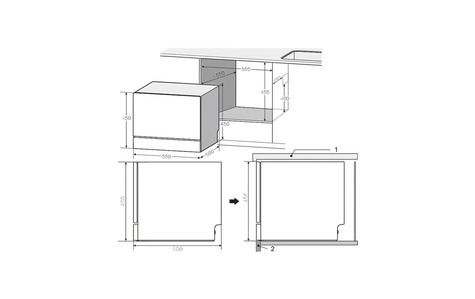 Standgeschirrspüler »GS8404D-T«