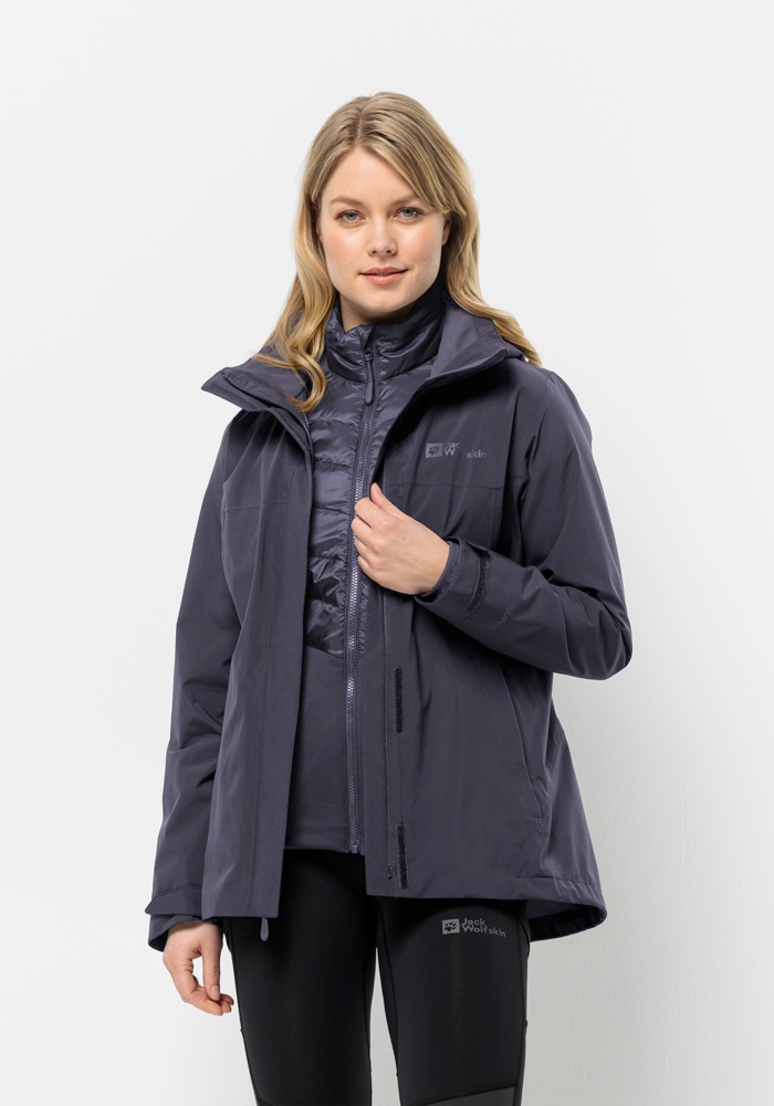 Jack Wolfskin 3-in-1-Funktionsjacke »LUNTAL 3IN1 JKT W« mit Kapuze