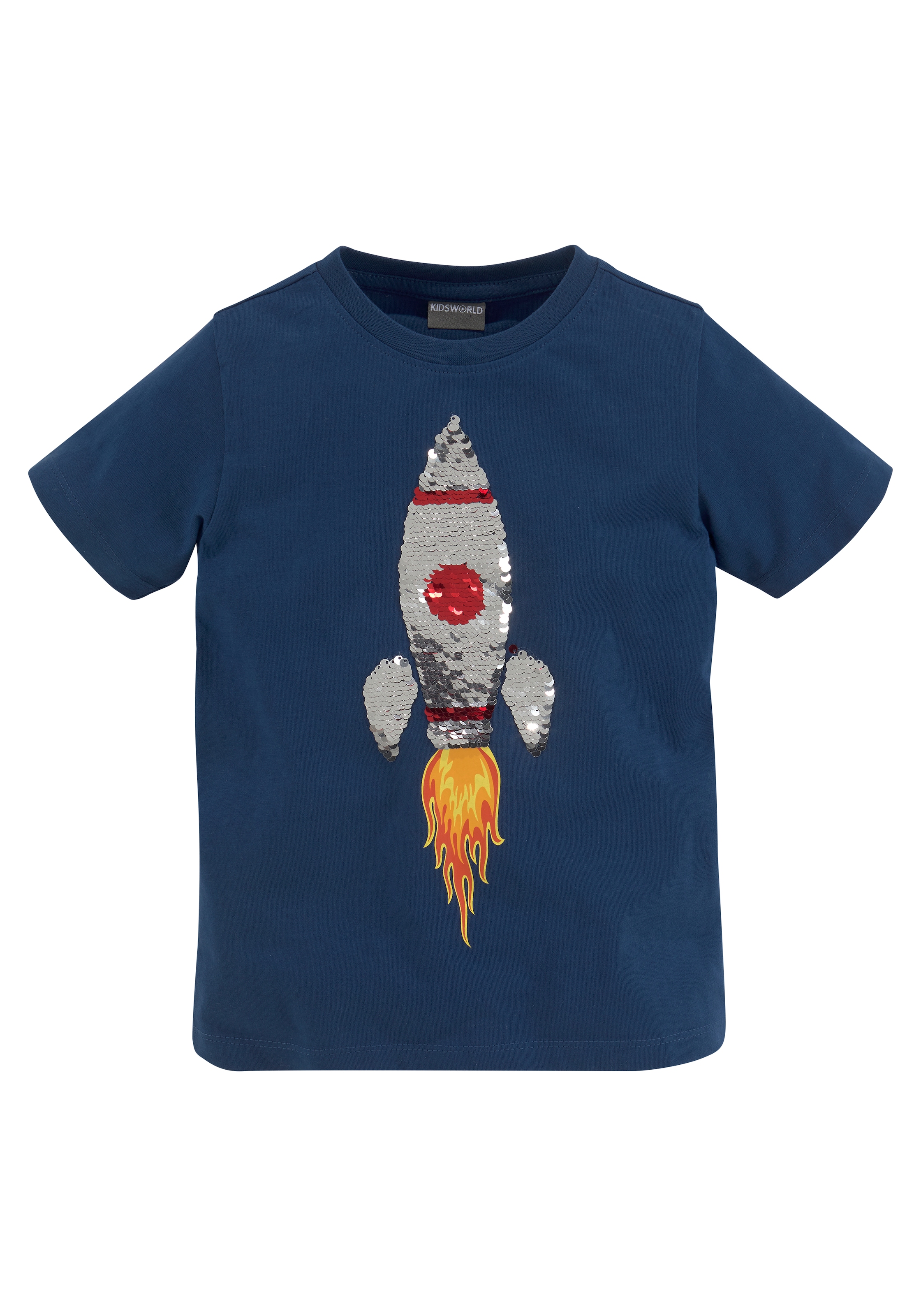 ✵ KIDSWORLD T-Shirt »Rakete aus | online Wendepailletten« bestellen Jelmoli-Versand