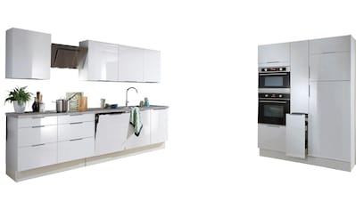 Küchenzeile »Tara«, ohne E-Geräte, mit Vollauszug und Soft-Close-Funktion, Breite 430 cm