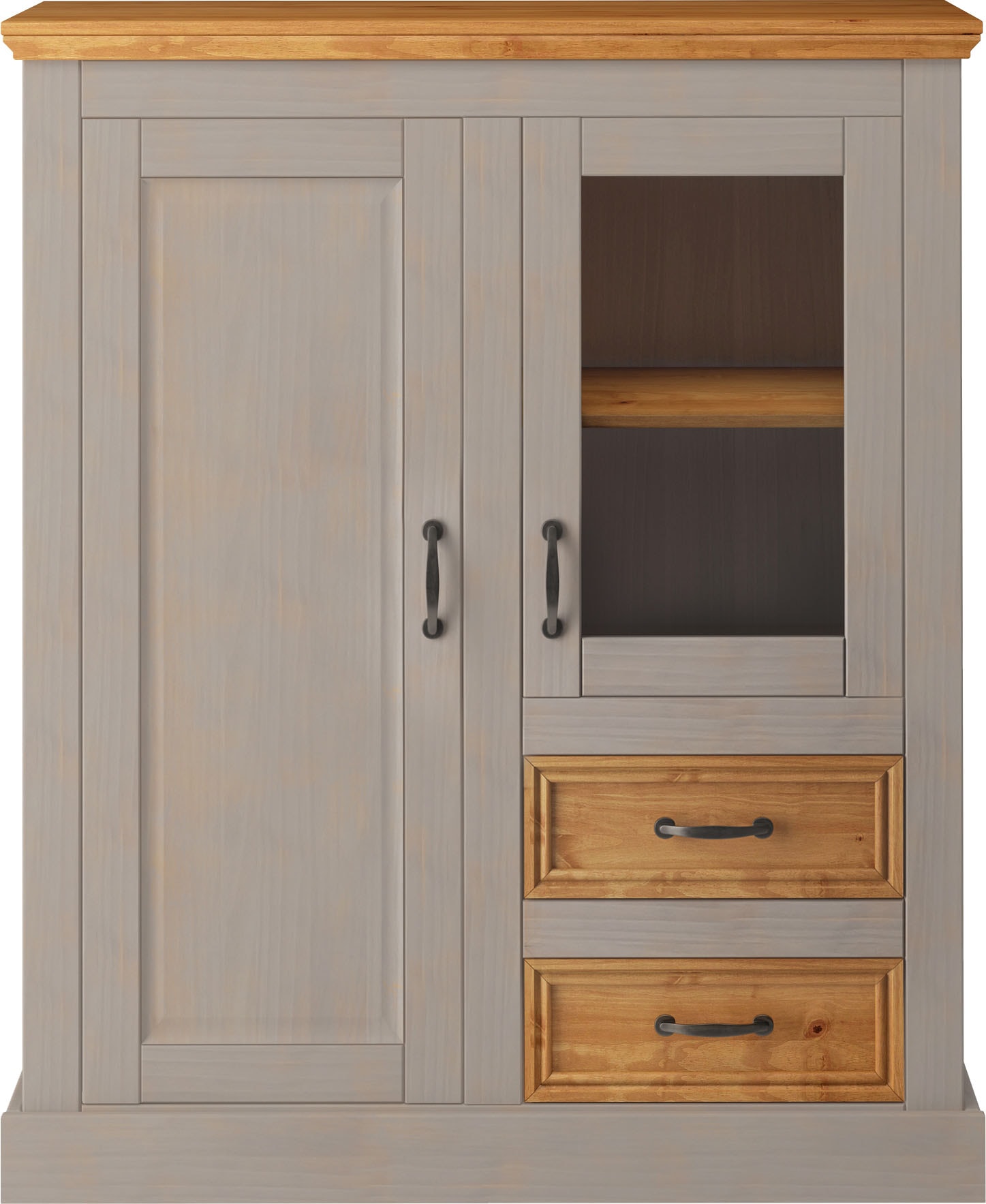 Home affaire Highboard »Selma«, Vitrine, Breite 100 cm