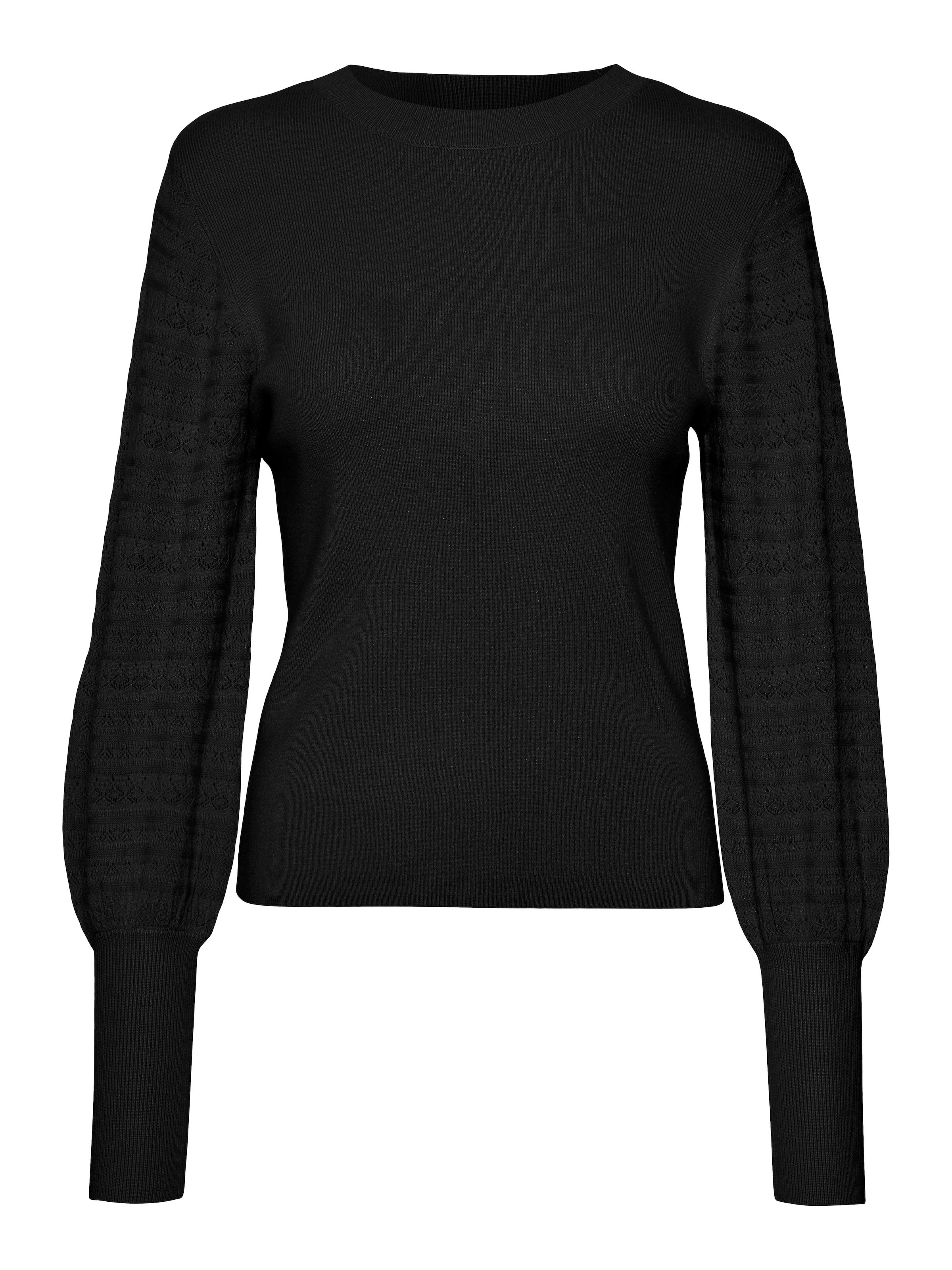 Vero Moda Strickpullover »VMHOLLYPOINTELLE LS O-NCK PULLOVE GA BOO«