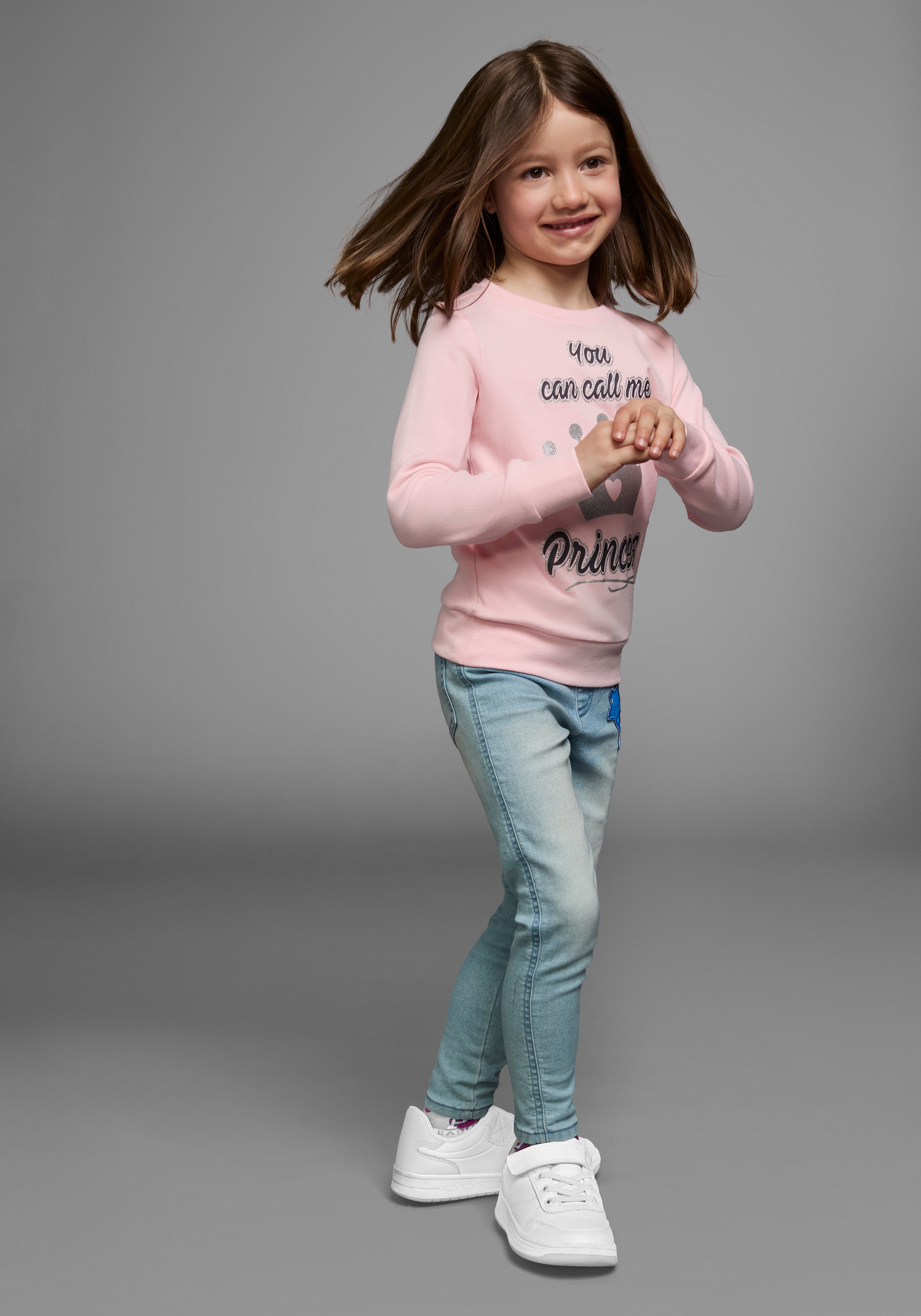KIDSWORLD Langarmshirt »YOU CAN CALL ME PRINCESS«, Langarm, Basic-Passform, bedruckt, Rundhalsausschnitt