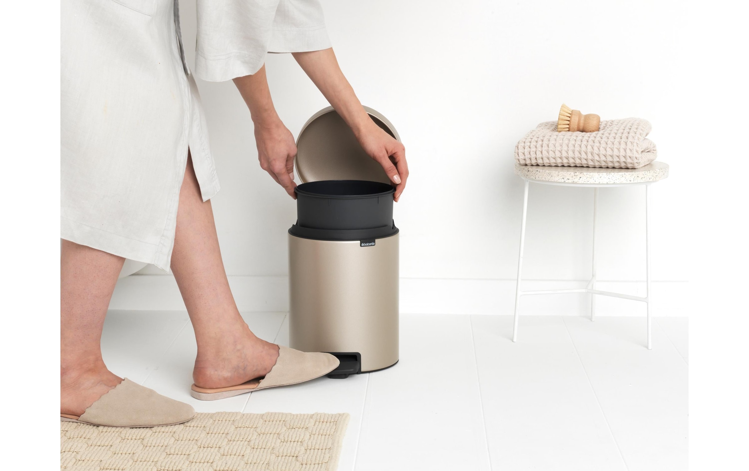 Brabantia Kosmetikeimer »NewIcon 5 l, Champagner«, 1 Behälter