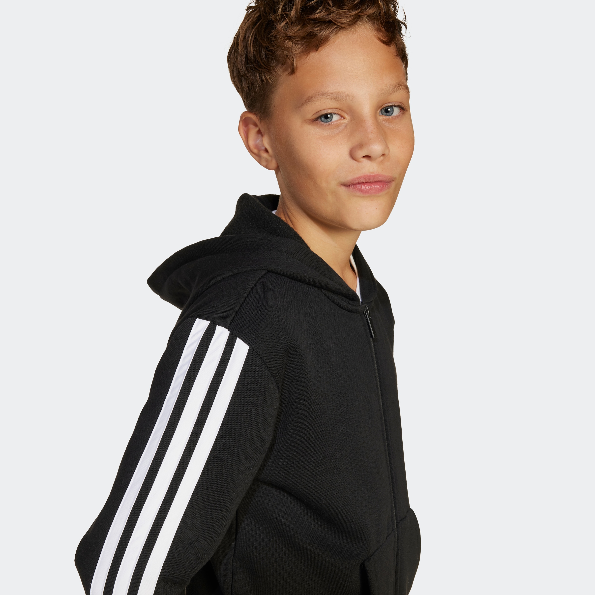 adidas Sportswear Kapuzensweatshirt »J 3S FL FZ HD«