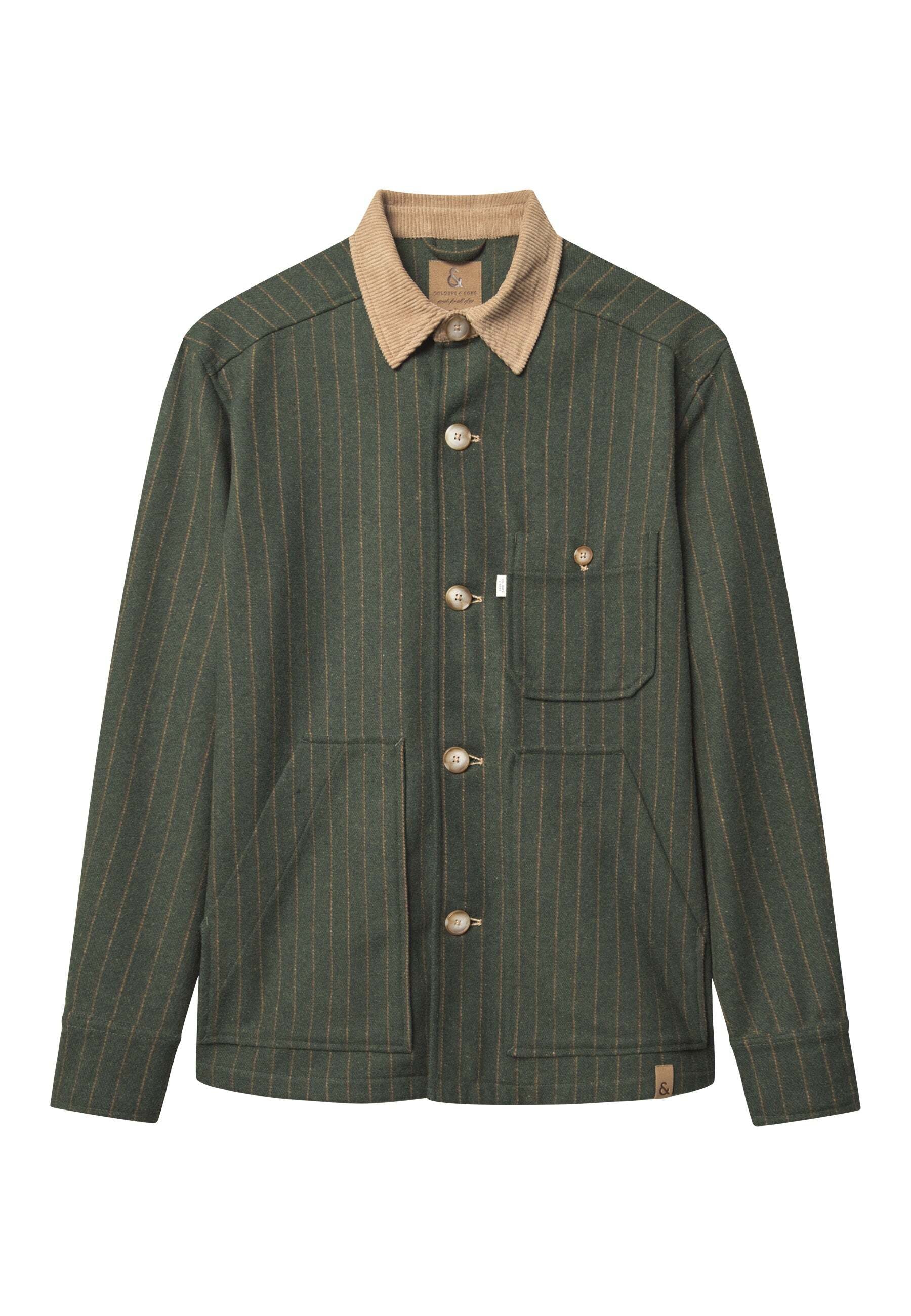 Hemdjacke »colours & sons Hemdjacke Overshirt Pin Stripes«