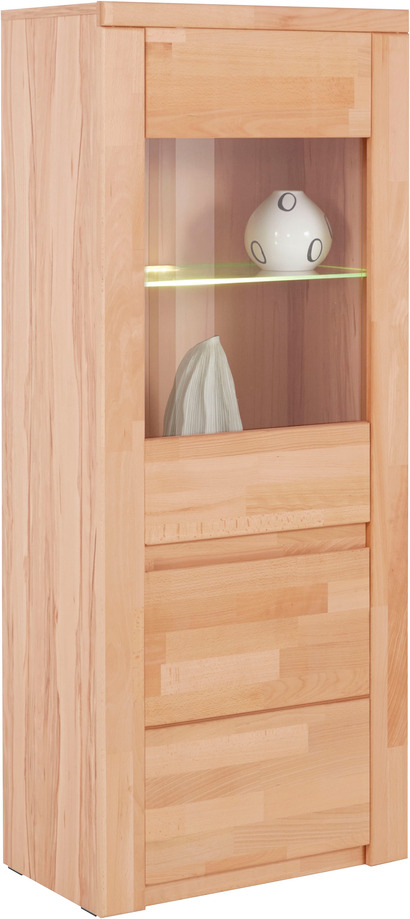 Home affaire Vitrine »Burani«, grifflose Optik