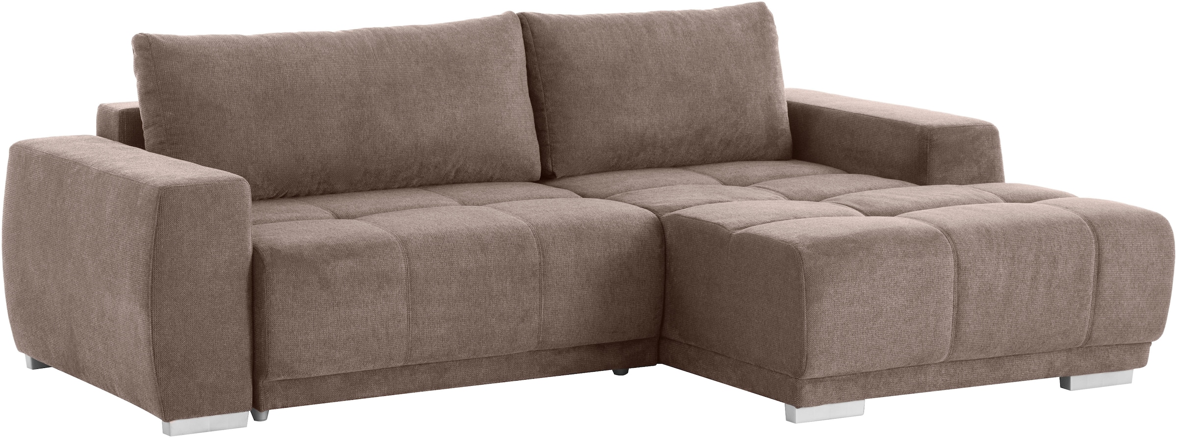 INOSIGN Ecksofa »Bolero L-Form«, wahlweise mit Bettfunktion & Bettkasten