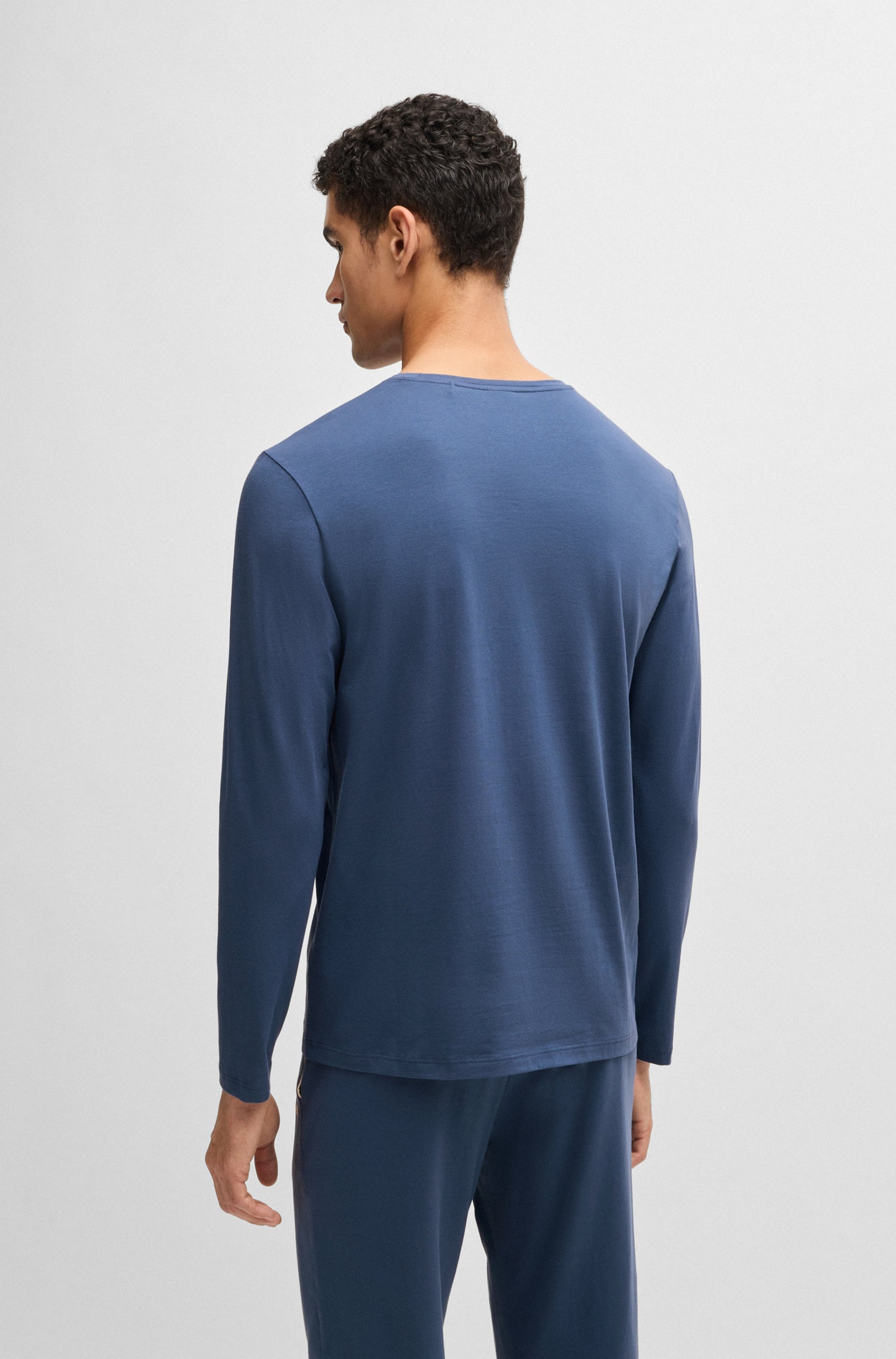 BOSS Langarmshirt »Mix&Match LS«, mit Logoschriftzug