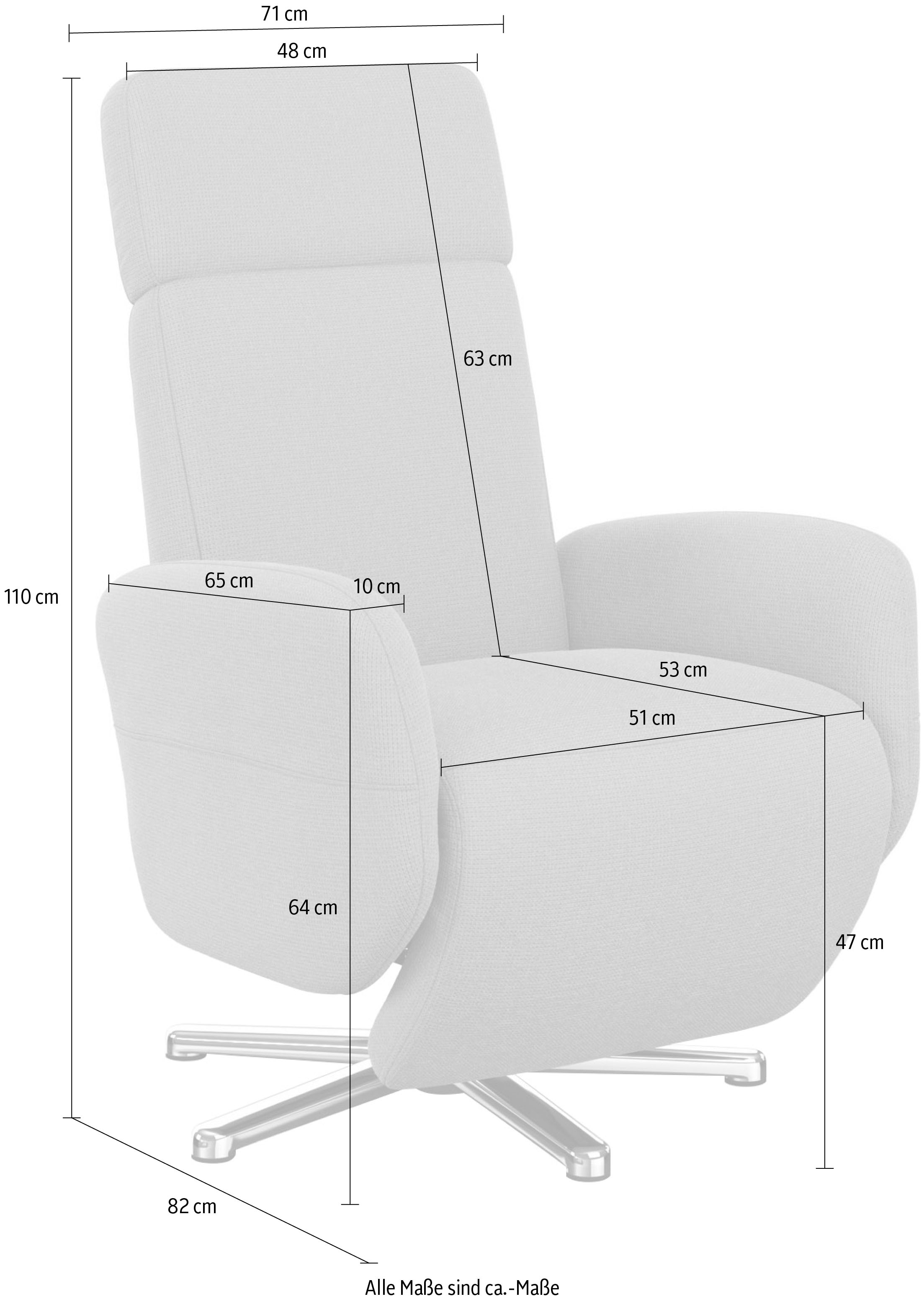 sit&more TV-Sessel »Grenoble«, wahlweise mit 2 Motoren und Akku und Aufstehhilfe