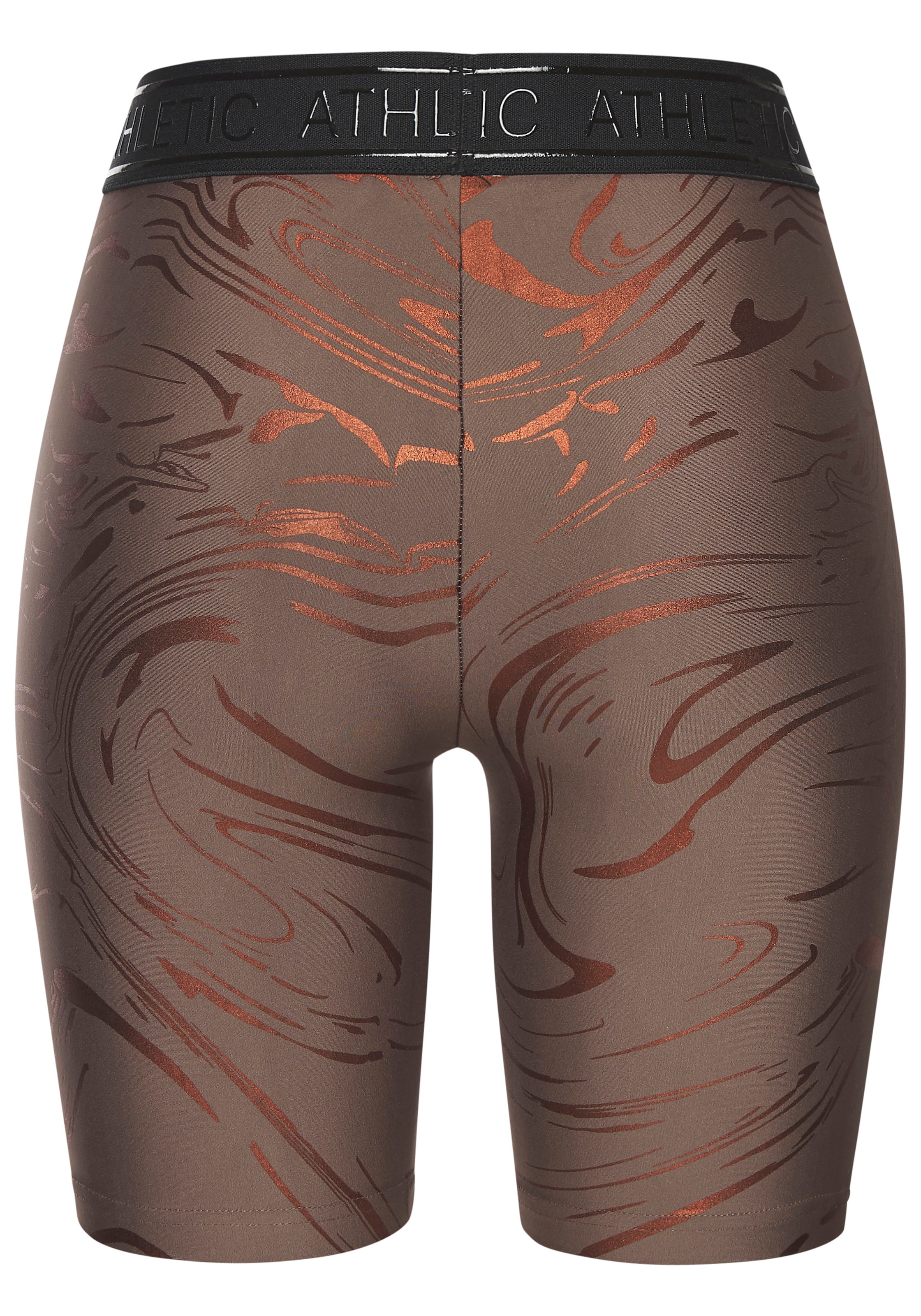 LASCANA ACTIVE Funktionsshorts, mit glänzendem 3D Schriftzug auf dem Bund