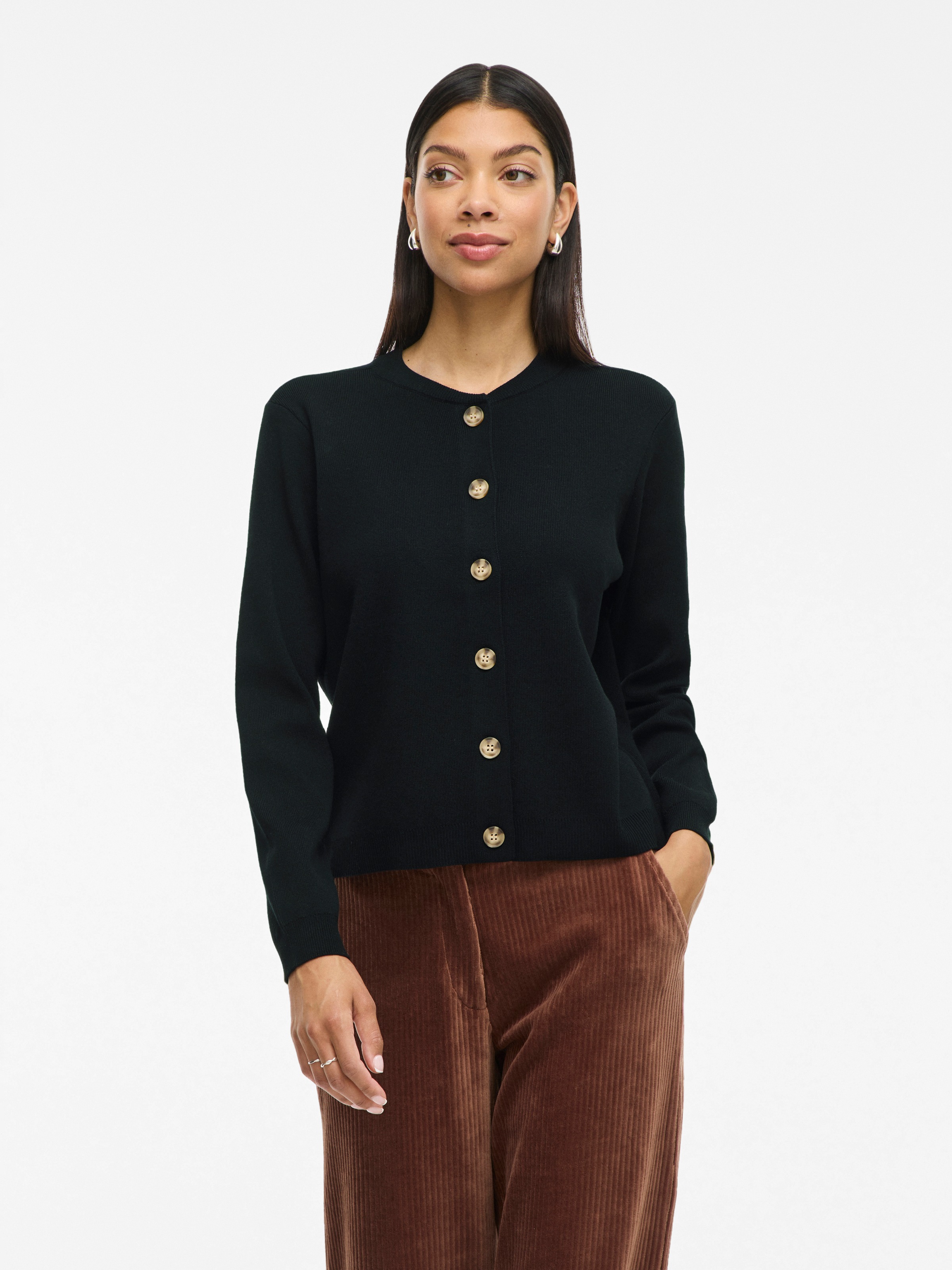 Vila Strickjacke »VIOSTRIA O-NECK L/S CARDIGAN - NOOS«