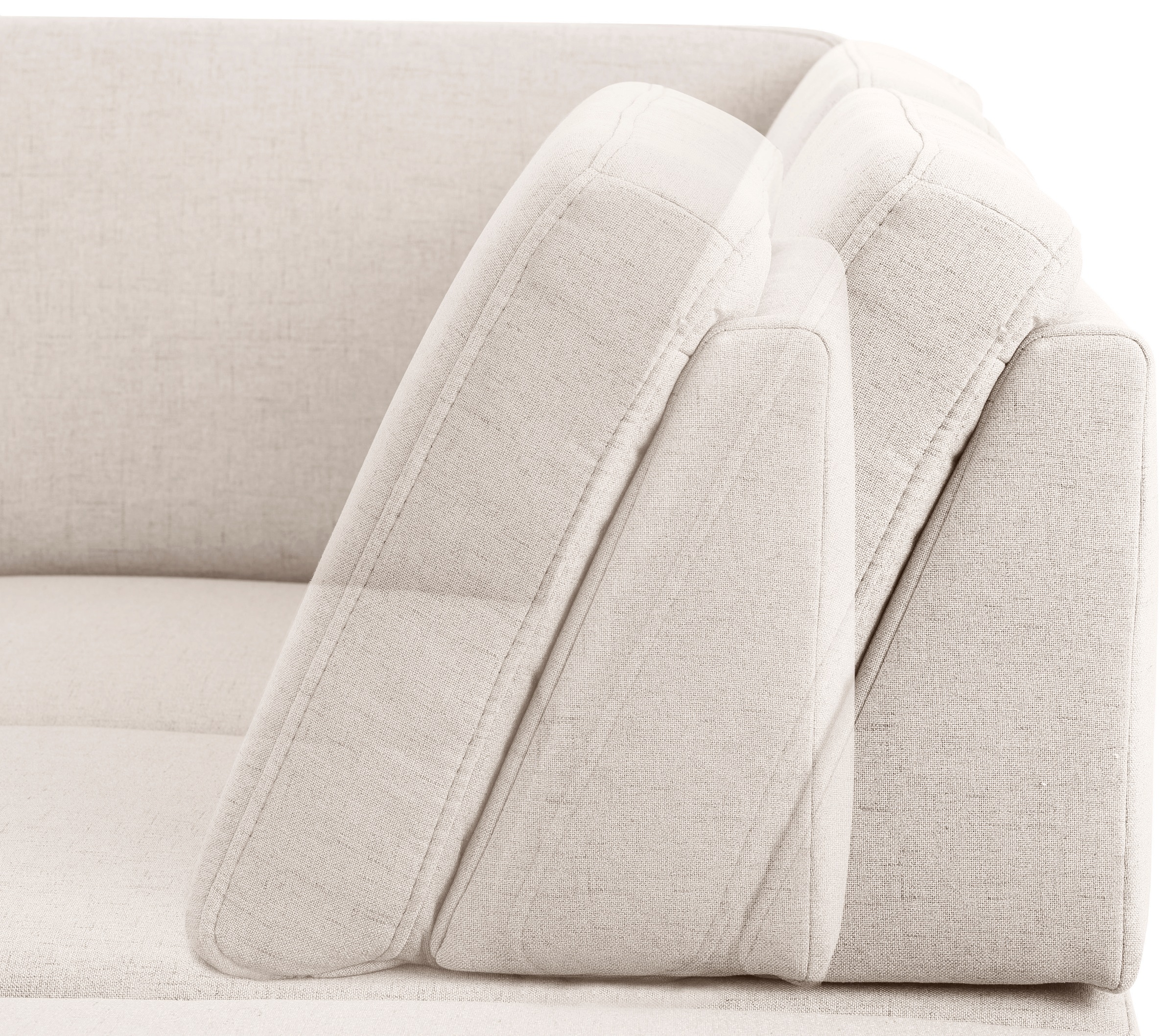 Home affaire Ecksofa »Palace L-Form«, incl. Sitztiefenverstellung, wahlweise mit Bettfunktion und Stauraum