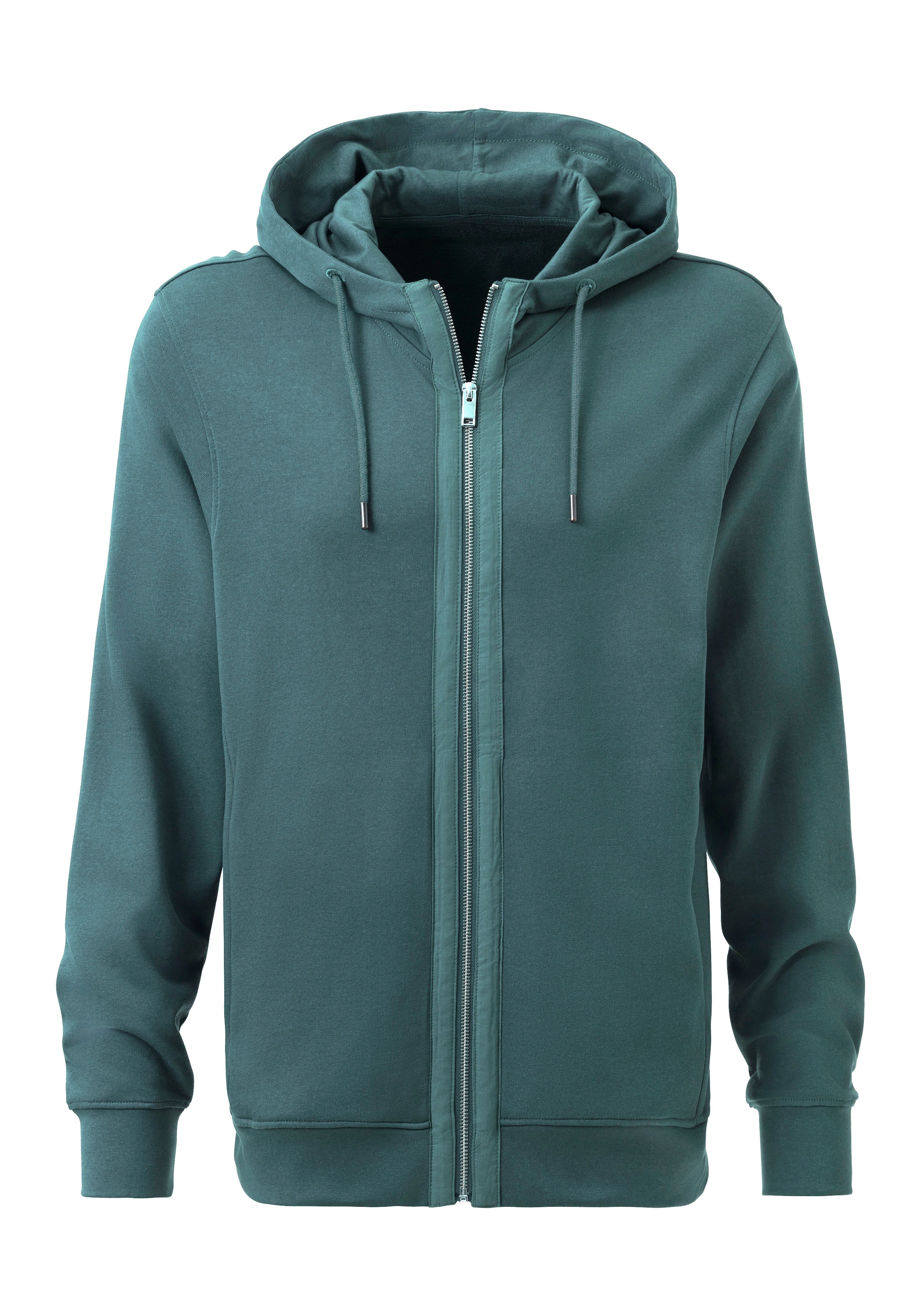 AUTHENTIC LE JOGGER Kapuzensweatjacke, Sweatjacke mit Eingrifftaschen aus Baumwoll-Mix