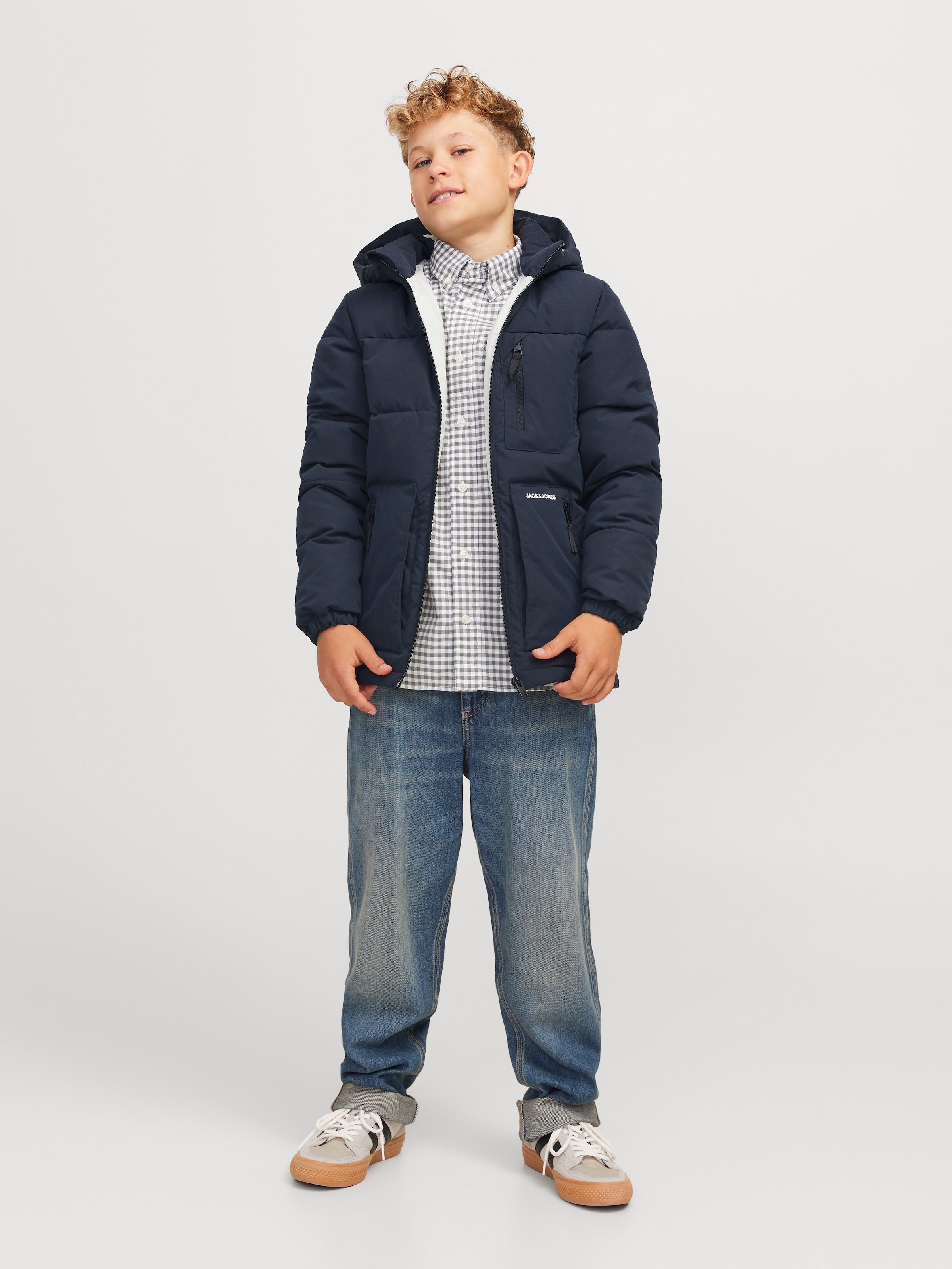 Jack & Jones Junior Steppjacke »JJEOTTO PUFFER JACKET SN JNR«, mit Kapuze