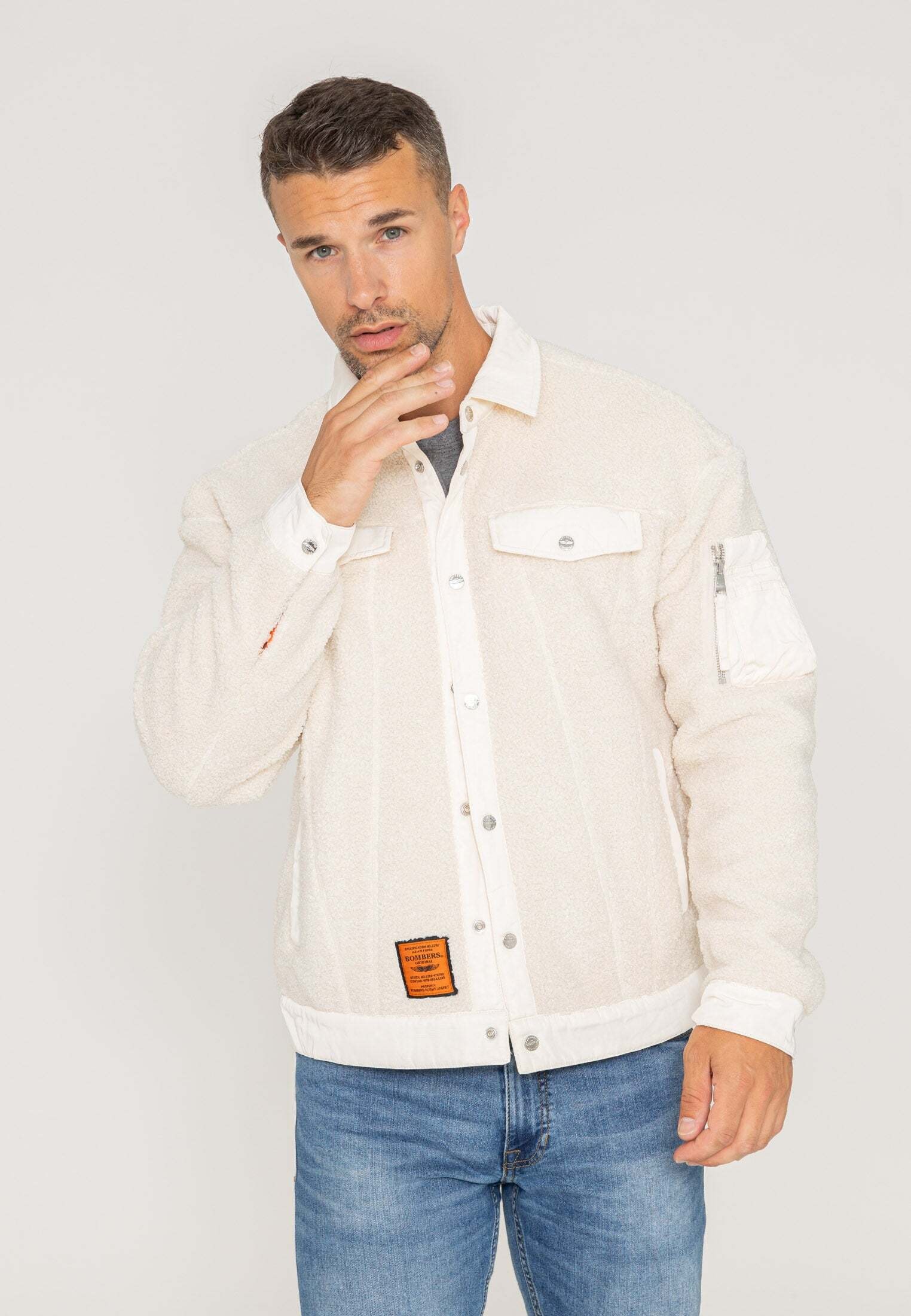 Bombers Original Fleecejacke »Bombers Original Sherpajacke Saratoga U«