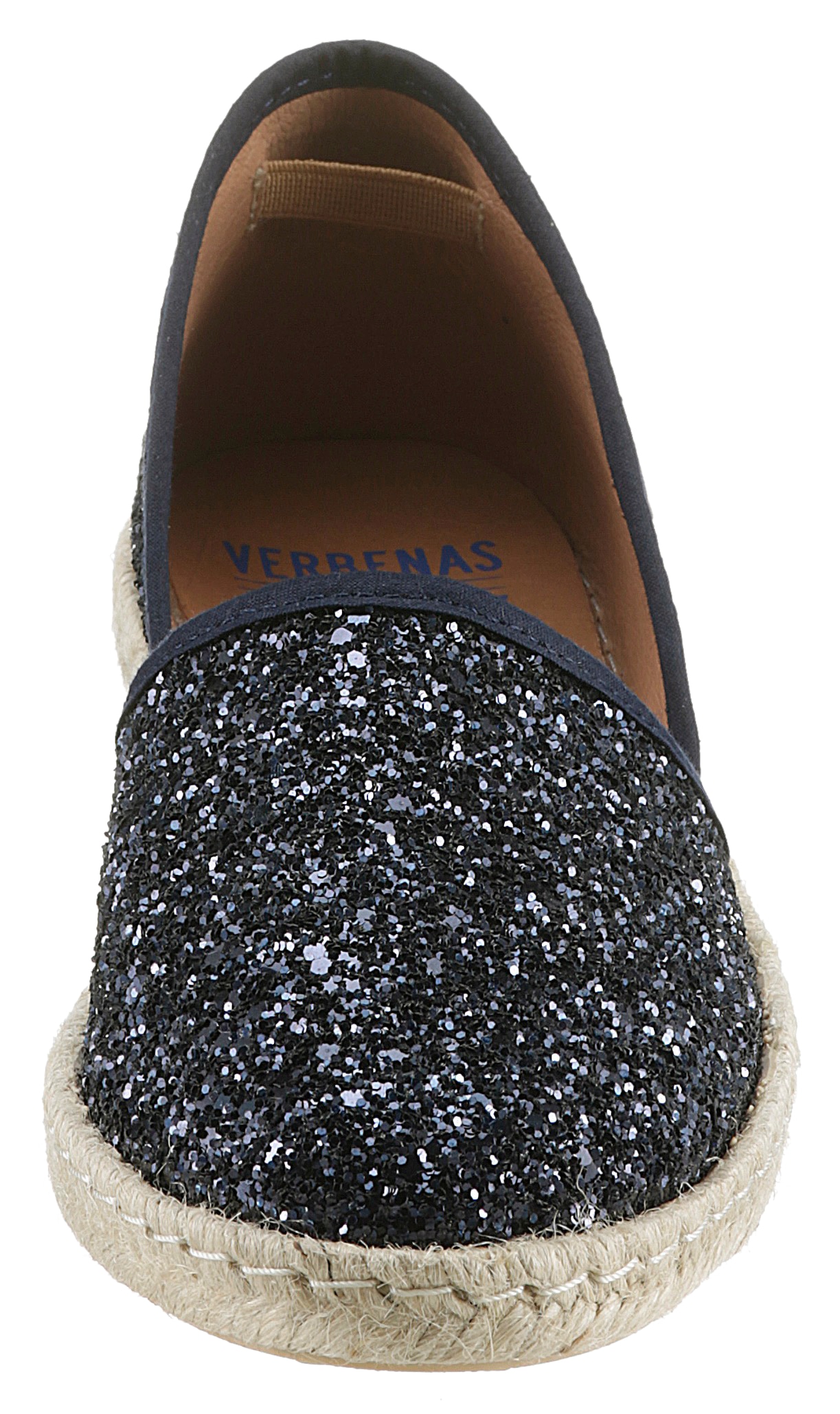 VERBENAS Espadrille »CARMEN GLITTER«, Slipper, Sommerschuh, Strandschuh mit Glitzer