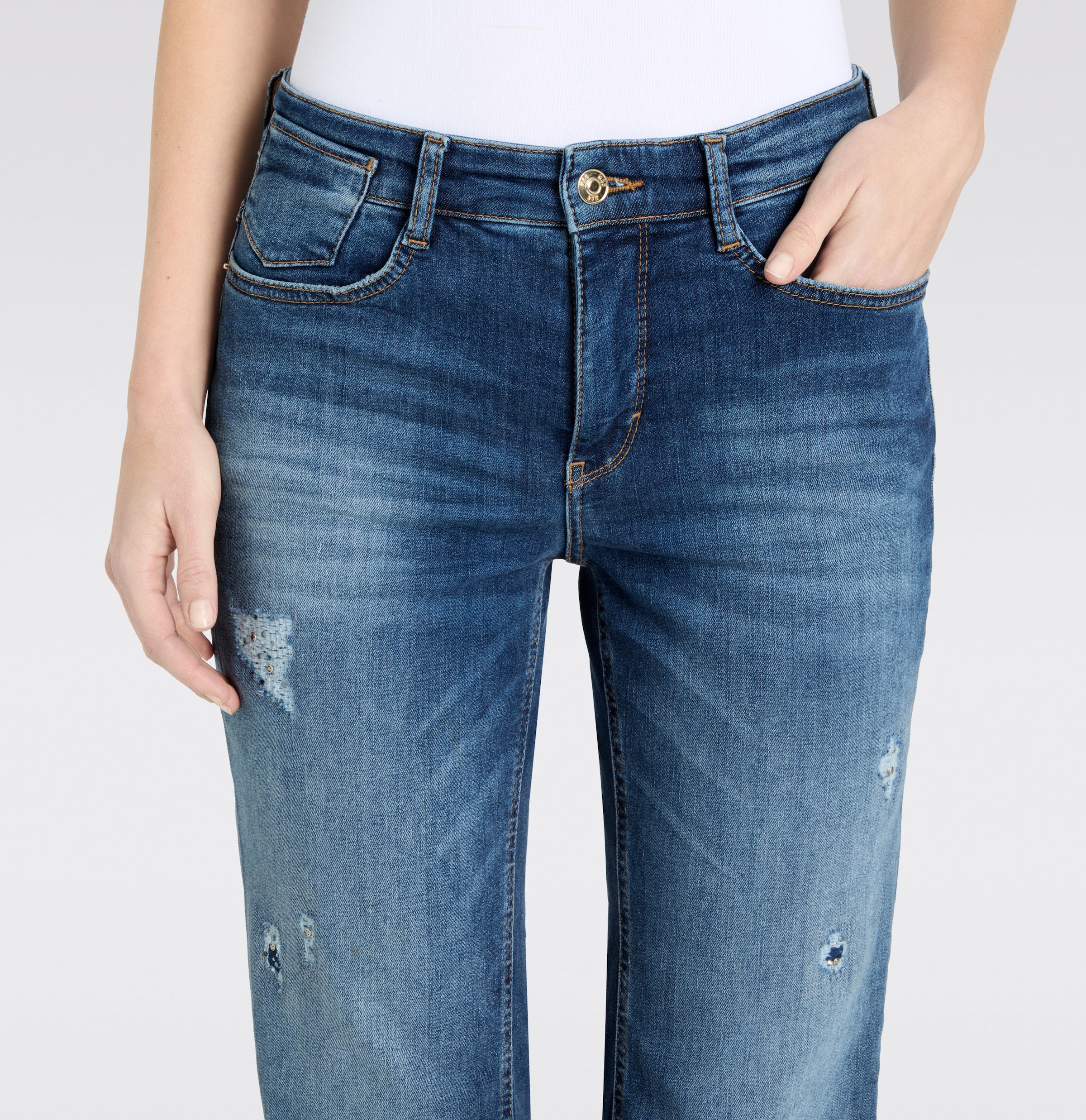 MAC Bootcut-Jeans »LAURA«, im Five-Pocket Style