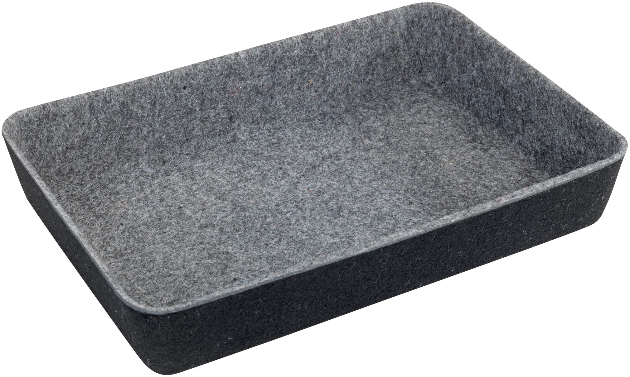 WENKO Organizer, (Set, 7 St.), Aufbewahrungsboxen für Schubladen, 3 Grössen, recycelter Polyesterfilz