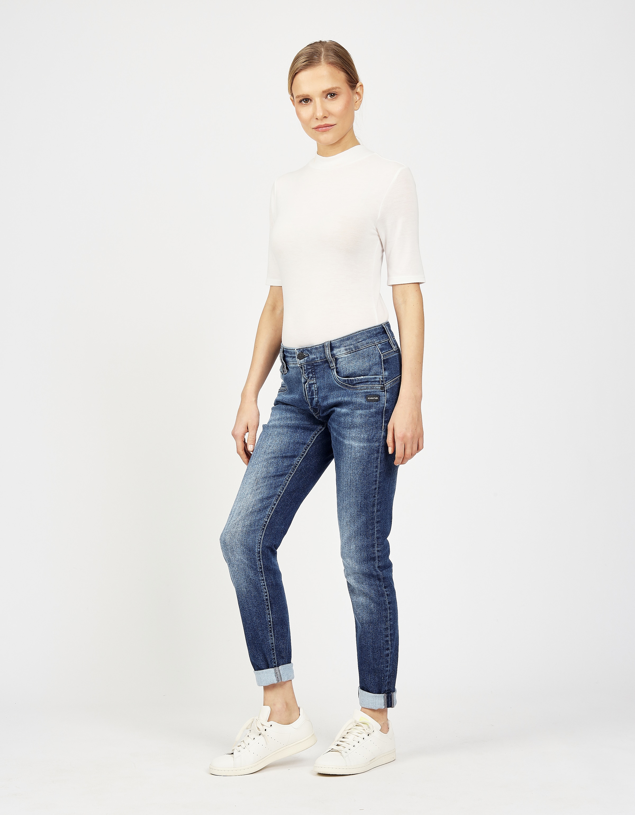 GANG 5-Pocket-Jeans »94GERDA«, aus Sweat Denim, Relaxed Fit