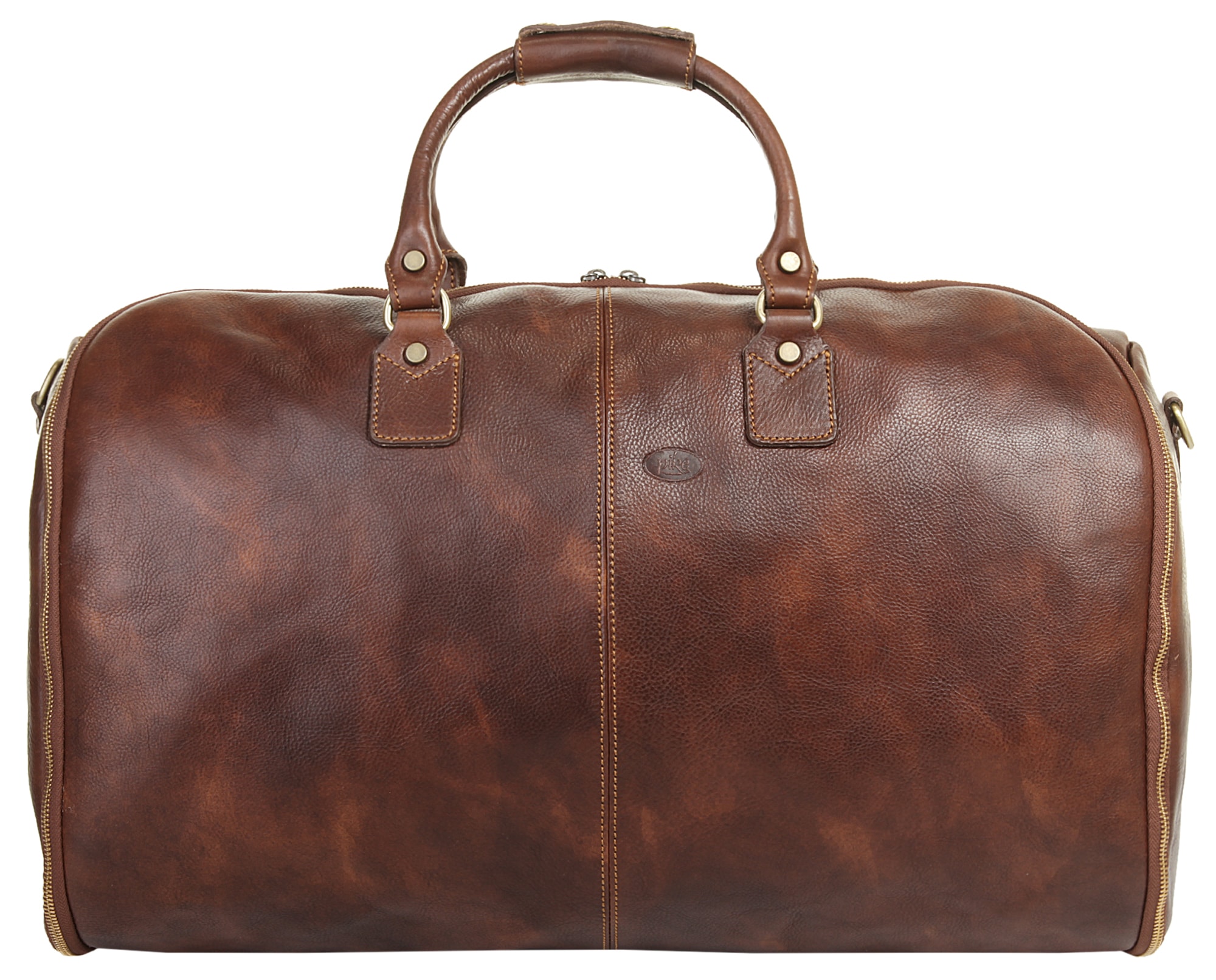 Piké Reisetasche "PIKÉ Herren, Damen 2In1 Kleidersack / Reisetasche" echt Leder, Made in Italy