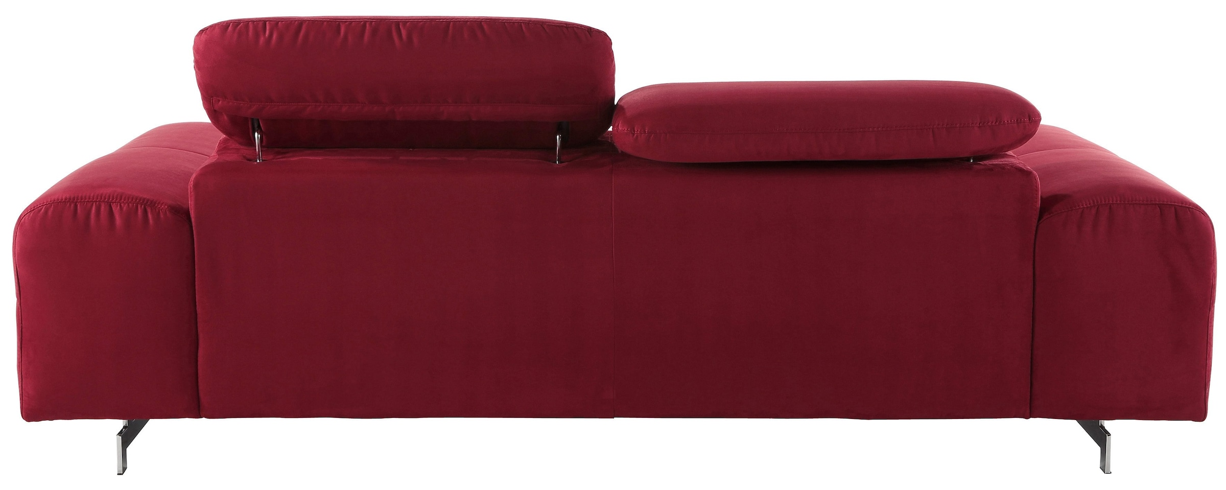 COTTA 3-Sitzer »Chef«, Big-Sofa mit Kopfteilverstellung, edle Metallkufen