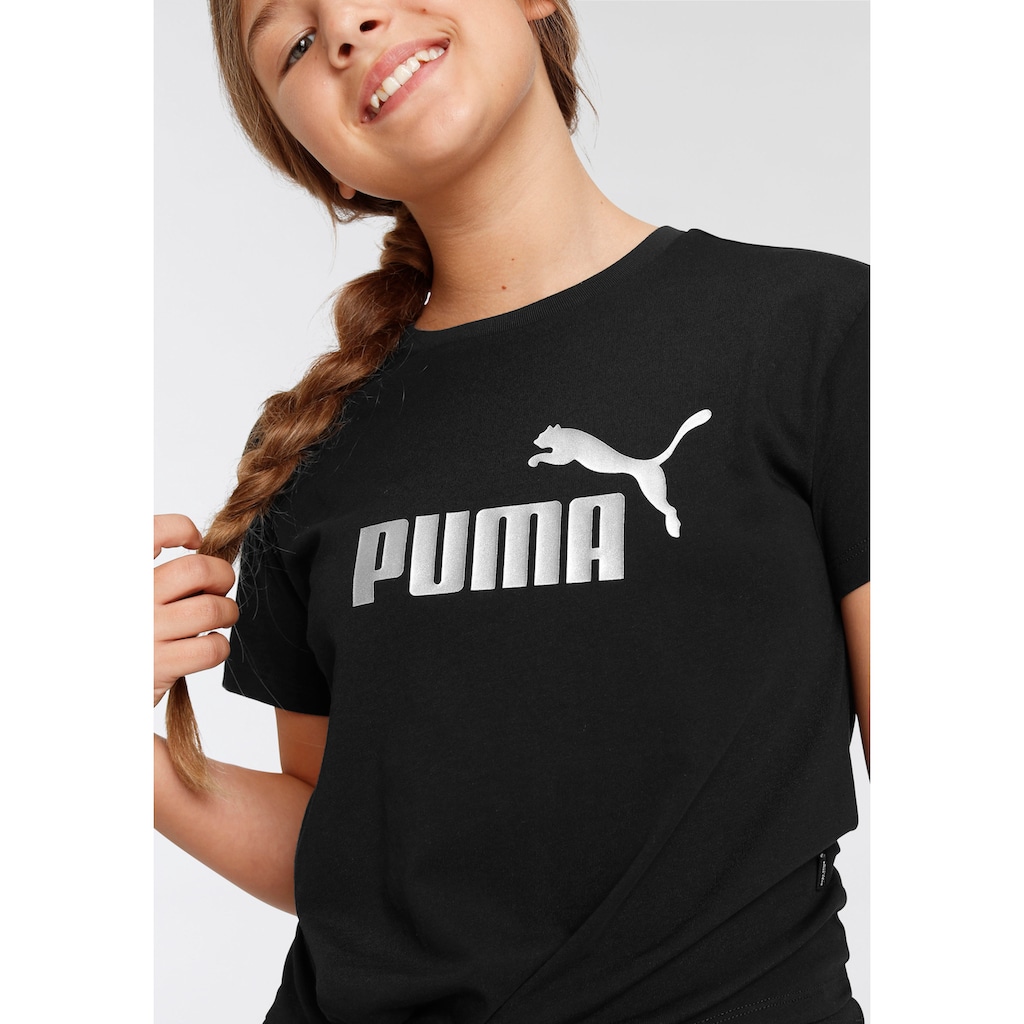 PUMA T-Shirt »ESS+ LOGO KNOTTED TEE G«