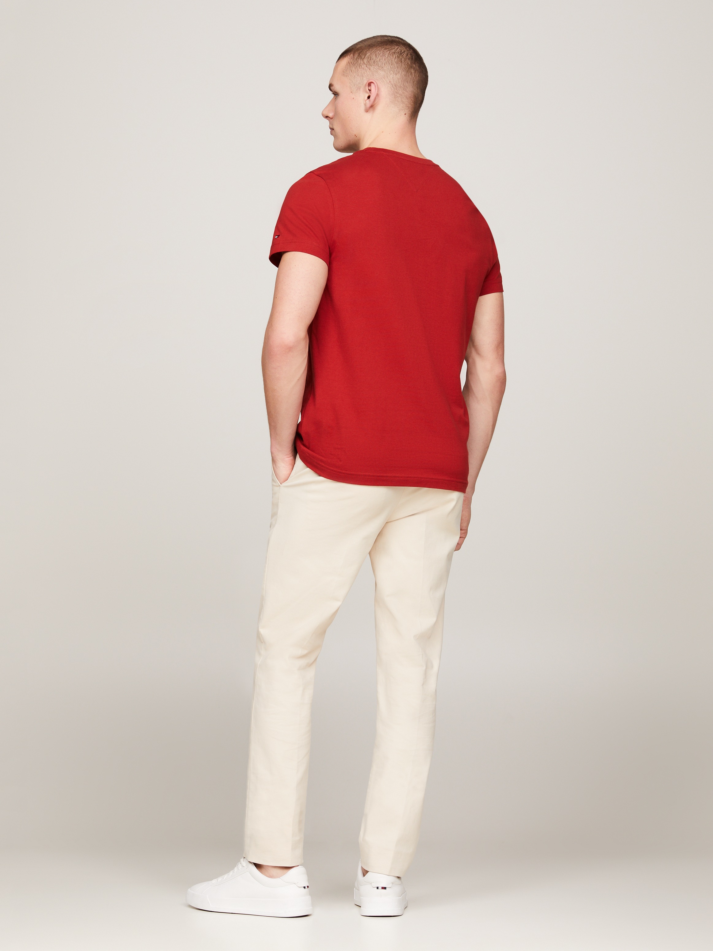Tommy Hilfiger T-Shirt »TOMMY LOGO TEE«, aus reiner Baumwolle