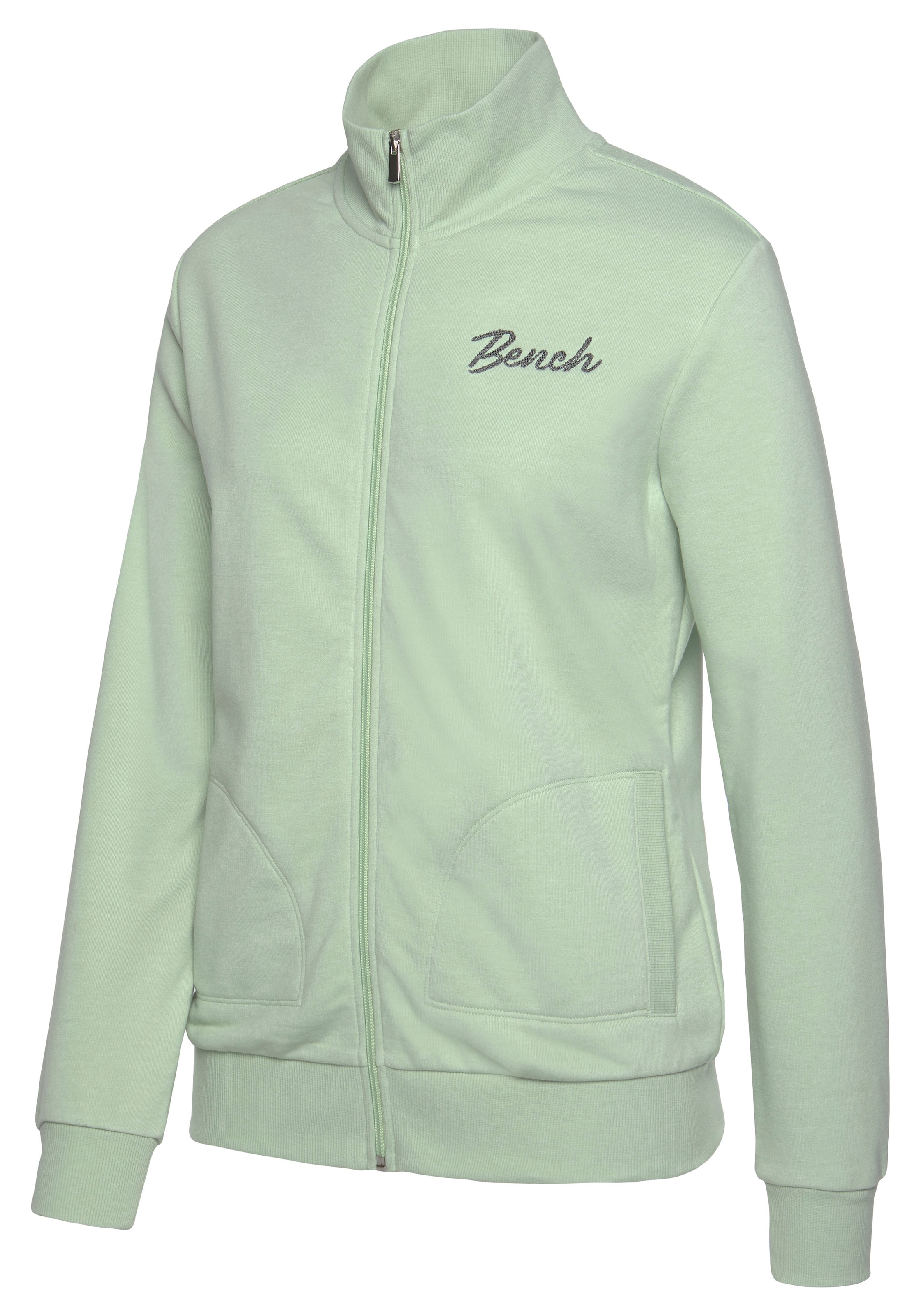Bench. Sweatjacke, mit zwei Logo Stickereien, Loungeanzug