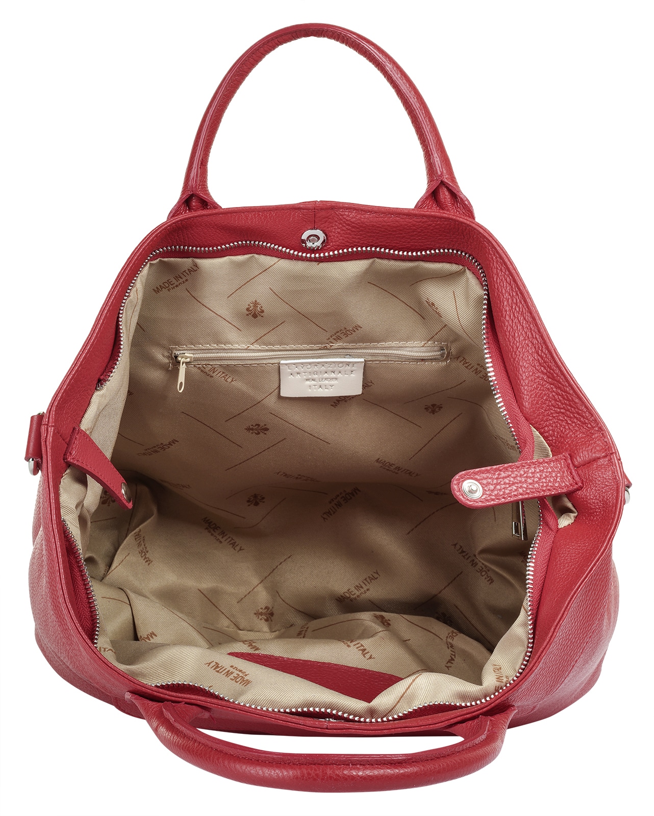 Samantha Look Henkeltasche, echt Leder, Made in Italy