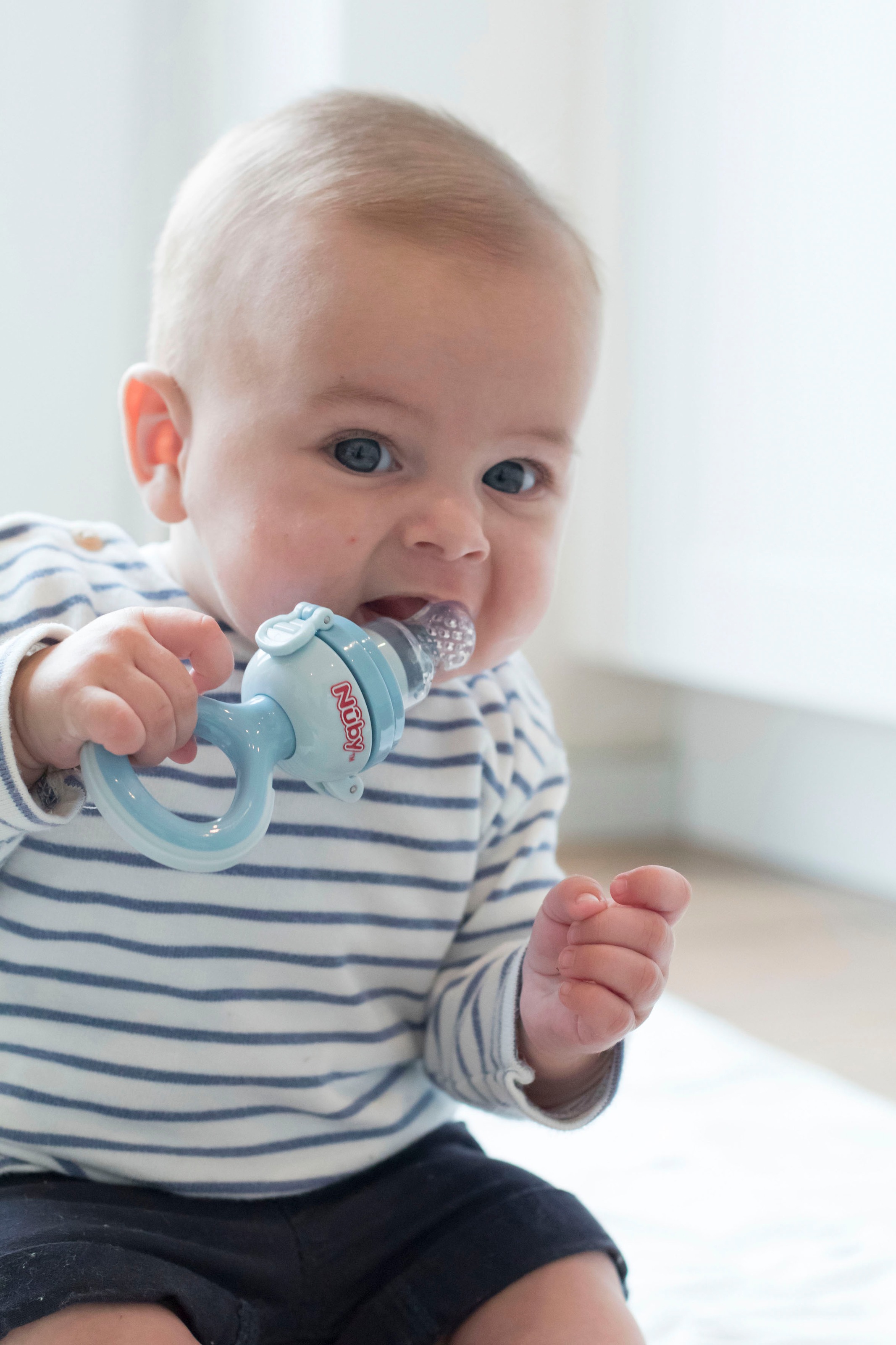 Nuby Schnuller »Frucht- und Frischkostsauger, blau«