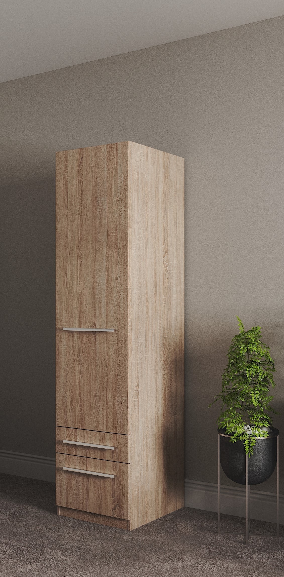 priess Kleiderschrank »Schrank Garderobe Wäscheschrank Barcelona in 5 Breiten«, viel Stauraum, geräumige Schubkästen, mit Spiegel, MADE IN GERMANY