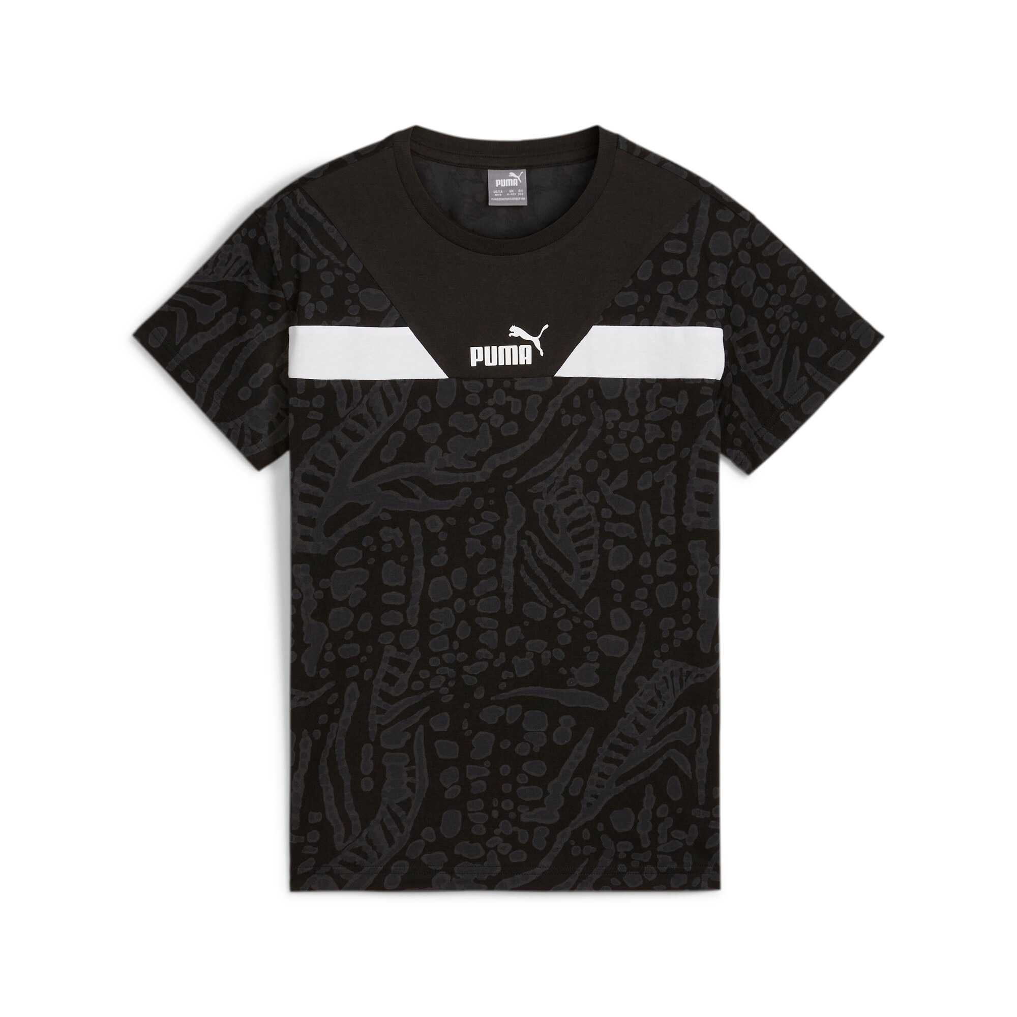 PUMA T-Shirt »POWER HYPERNATURAL AOP RELAXED TEE G« für Jugendliche, sportlicher Stil, Kurzarmdesign, ohne Kapuze