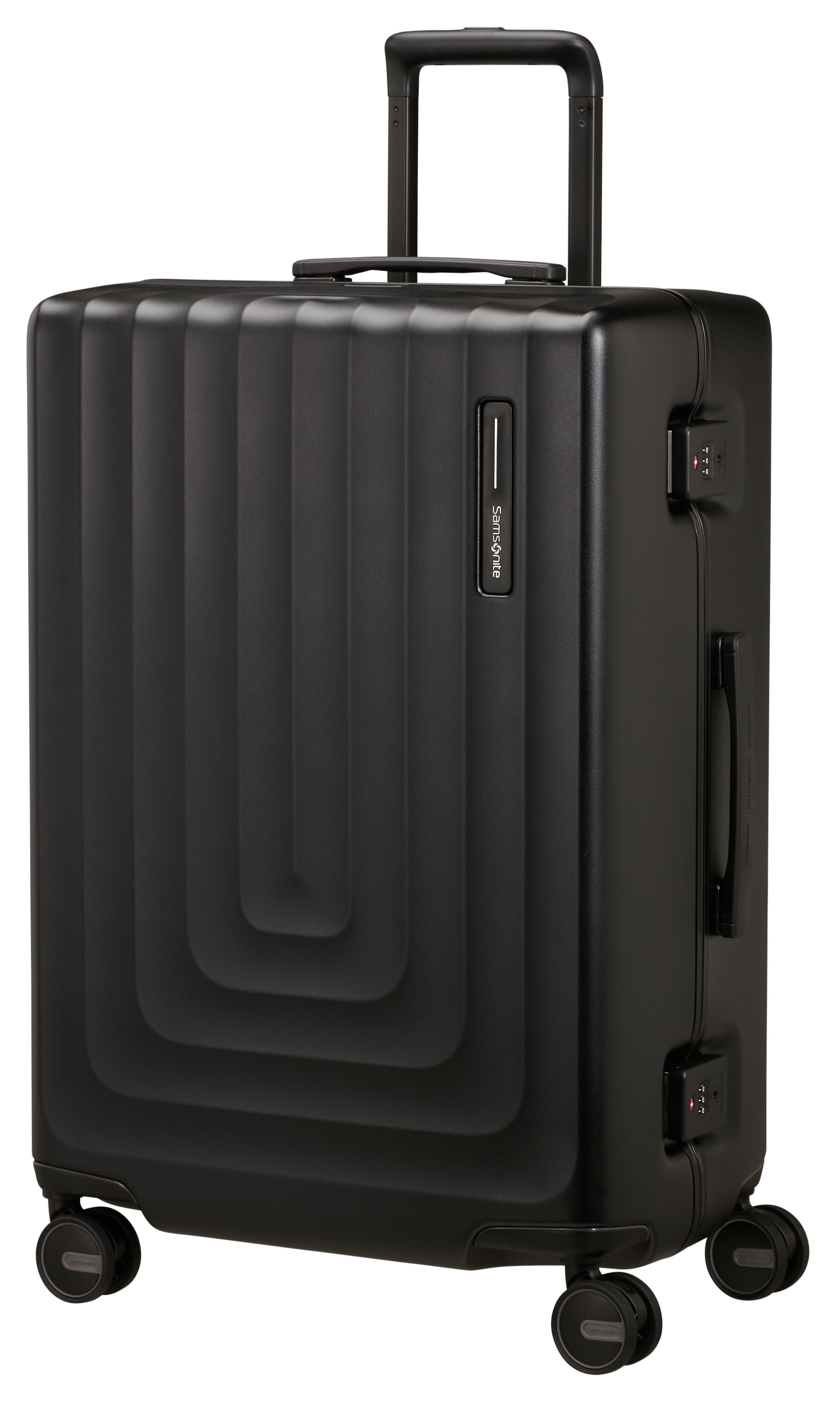 Samsonite Trolley à coque dure »FOCUS, verschiedene Grössen und Farben« 75 litre 4 Rollen avec cloisons fixes et poches à fermeture éclair