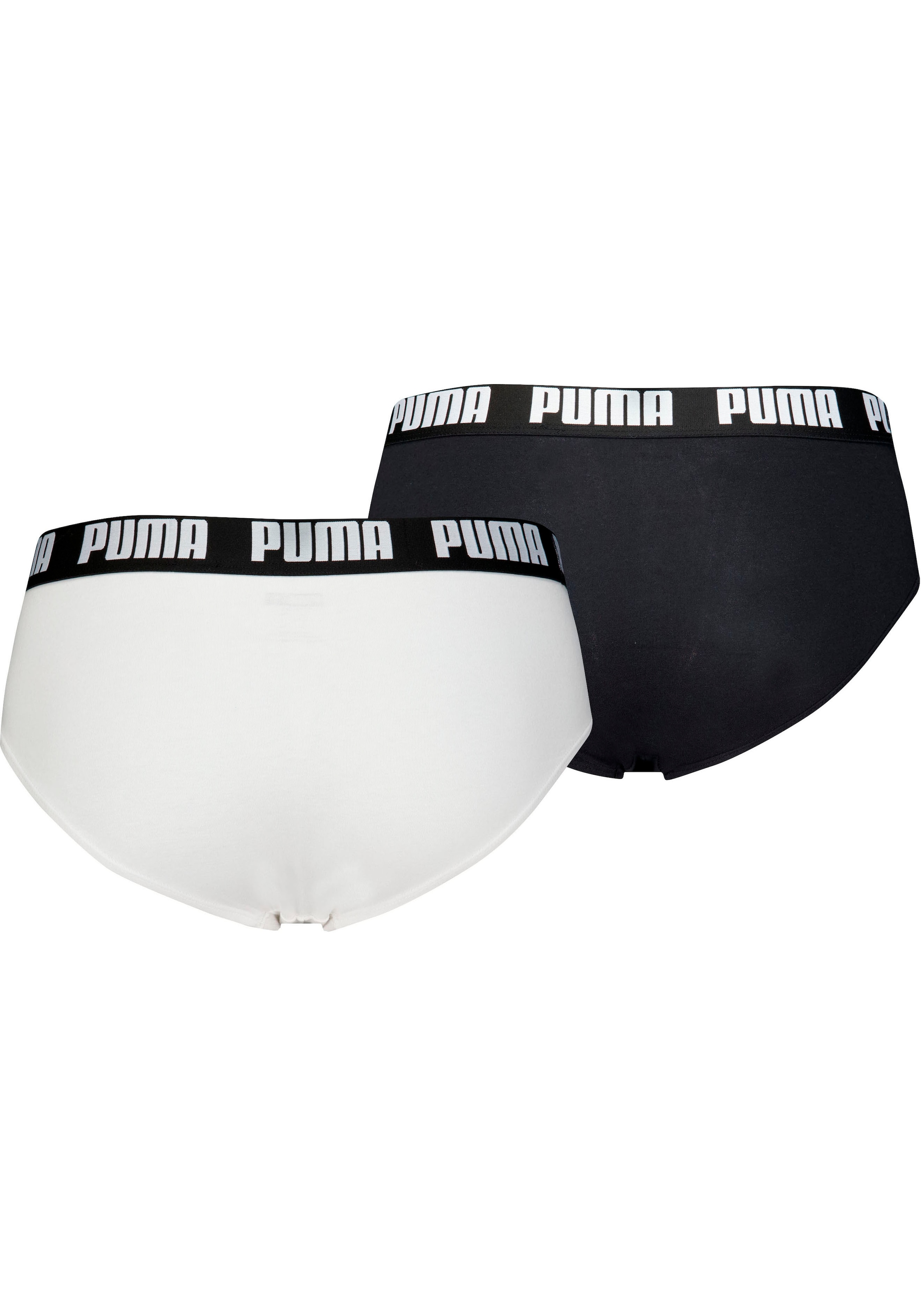 PUMA Slip »MEN EVERYDAY BRIEFS 2P«, (2er Pack), mit bequemen Baumwollstretchstoff