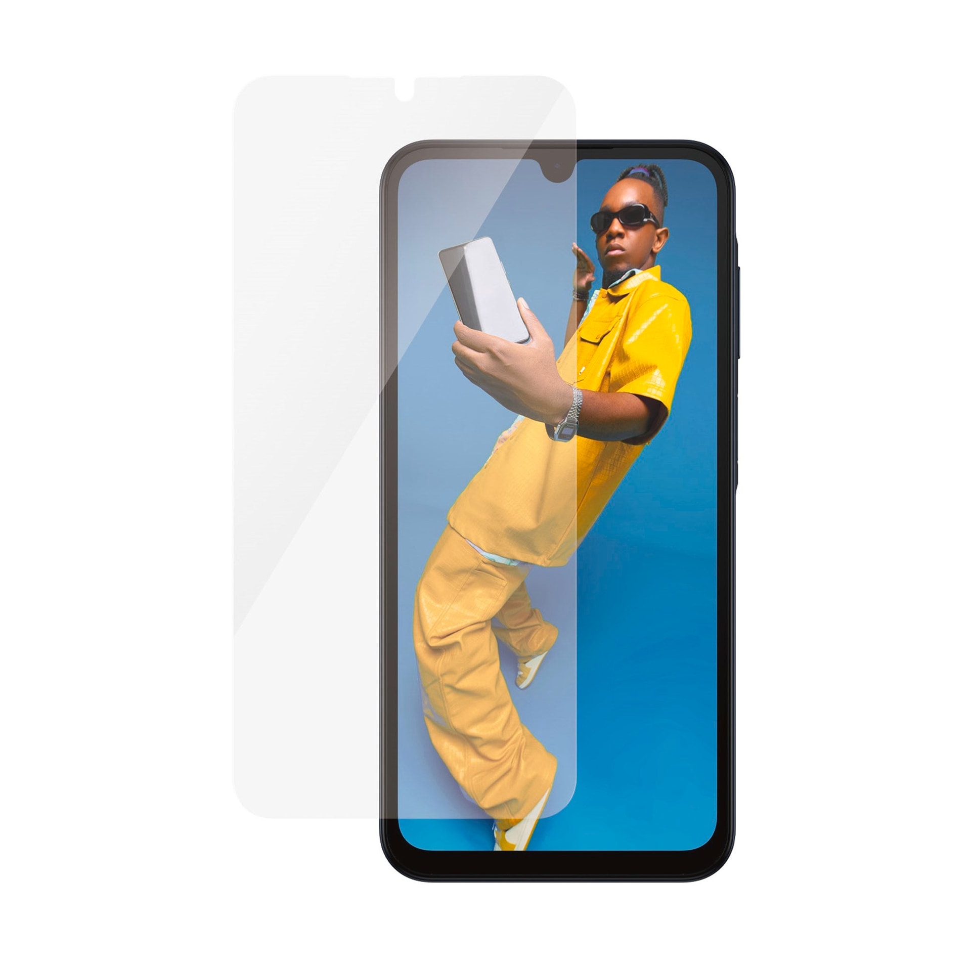 PanzerGlass Displayschutzglas »Ultra Wide Fit Screen Protector«, für Samsung Galaxy A14-Samsung Galaxy A14 5G, Displayschutz, splitterfest, kratzer-resistent, schutzhüllenfreundlich