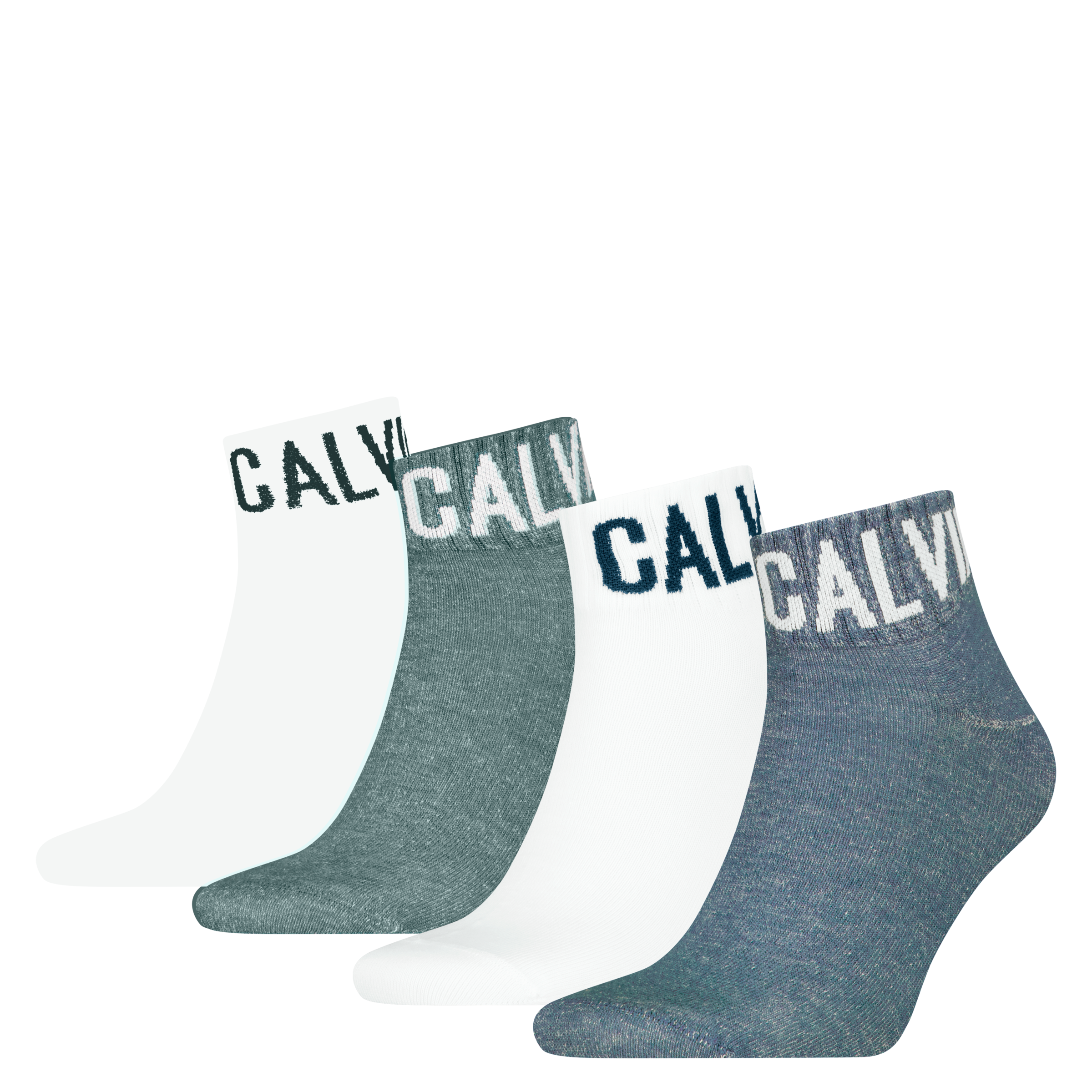Calvin Klein Jeans Kurzsocken »CKJ MEN QUARTER 4P RIBBON LOGO ECOM« 4er Pack