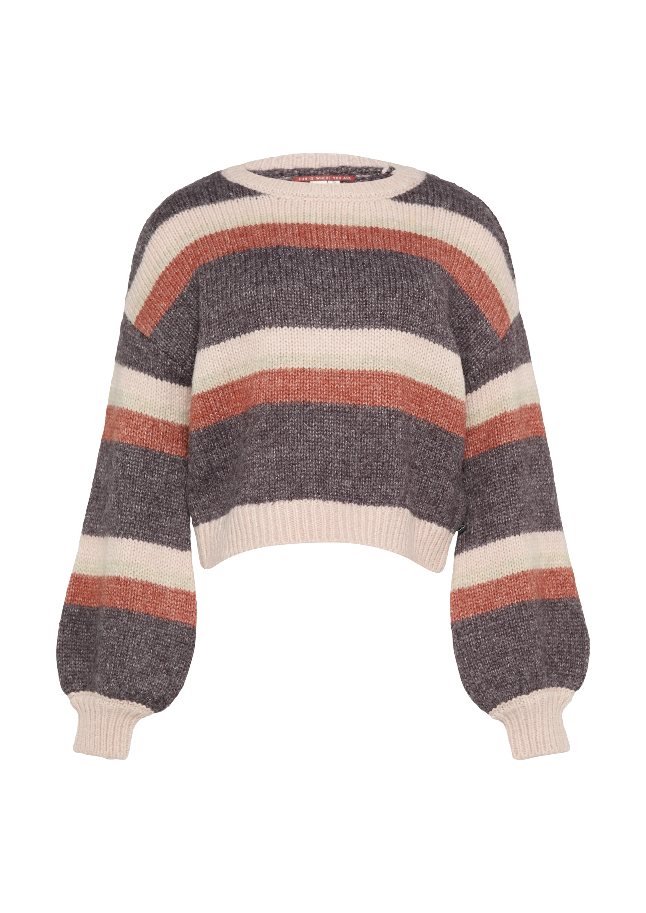 QS Strickpullover, mit Intarsien Muster