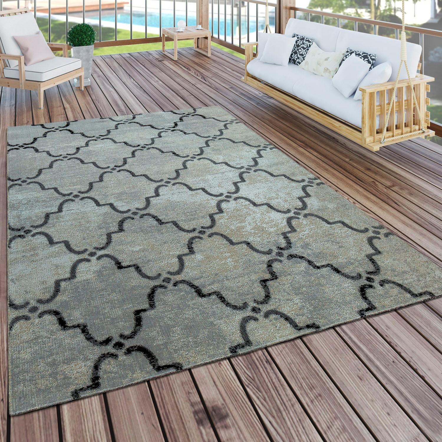 Paco Home Läufer »Artigo 411«, rechteckig, 10 mm Höhe, Teppich-Läufer, Kurzflor, Vintage Design, In- und Outdoor geeignet