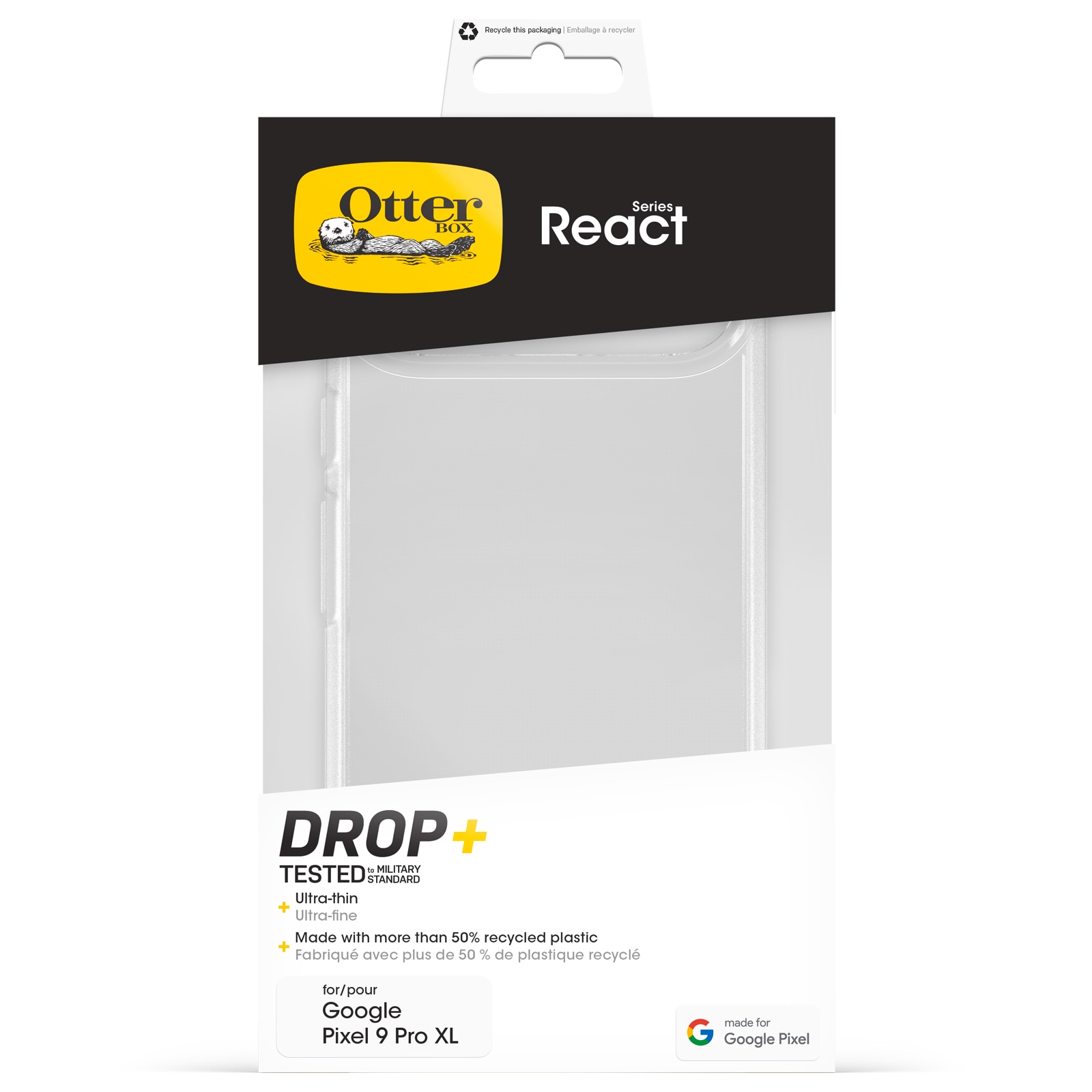 Otterbox Handyhülle »React für Google Pixel 9 Pro XL«, Backcover, Schutzhülle, Handyschutzhülle, Case, Schutzcase, stossfest
