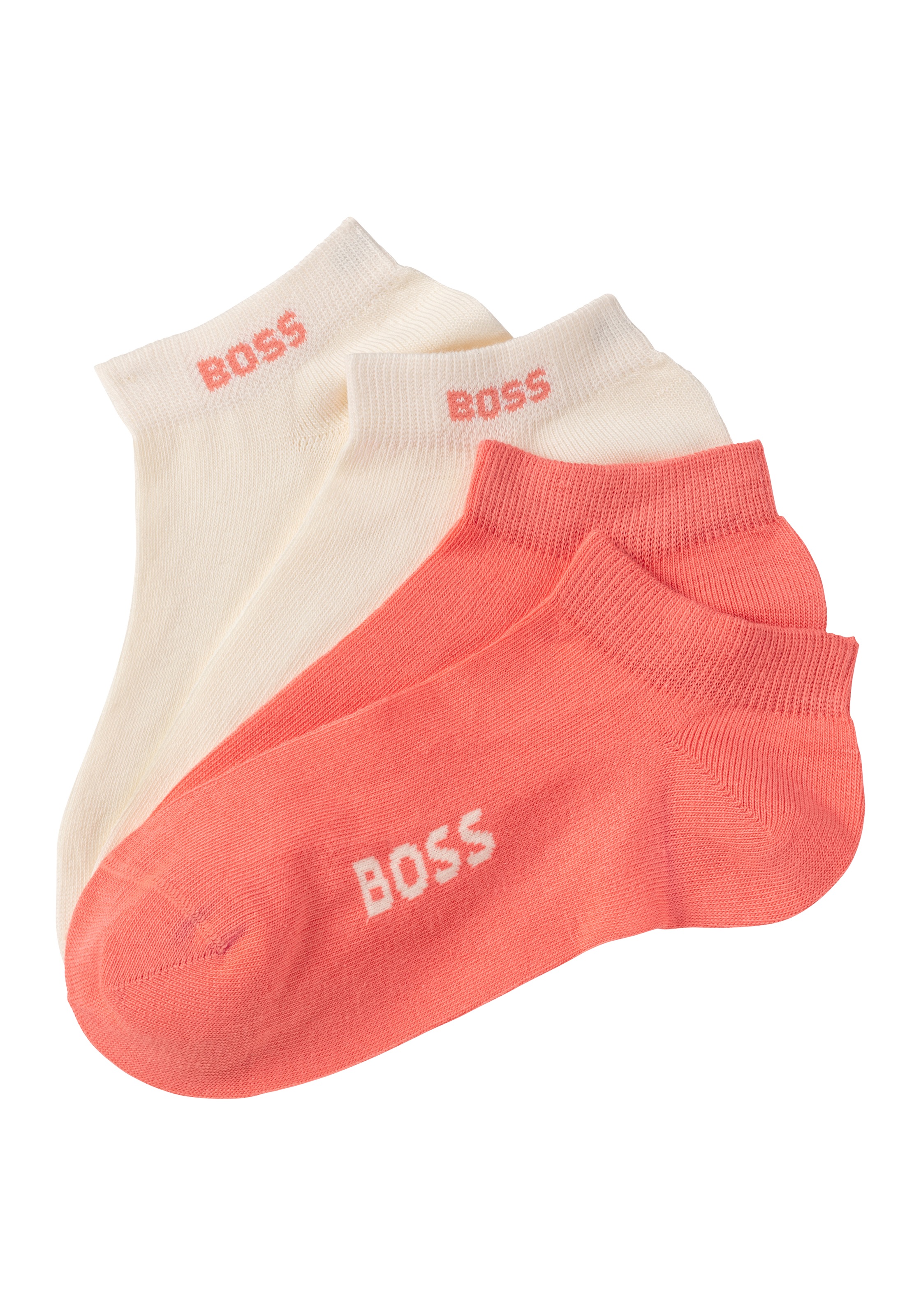 BOSS Sneakersocken »2P AS Logo CC W« Packung, 2er Pack, 2 Paar tlg. mit Logoschriftzug