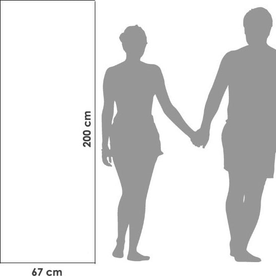 framsohn frottier Saunatuch »Fun Uni«, (Packung, 1 St., Saunatuch 67 x 200 cm), leicht und kompakt, Strand, Sport, Reise, hergestellt in Österreich